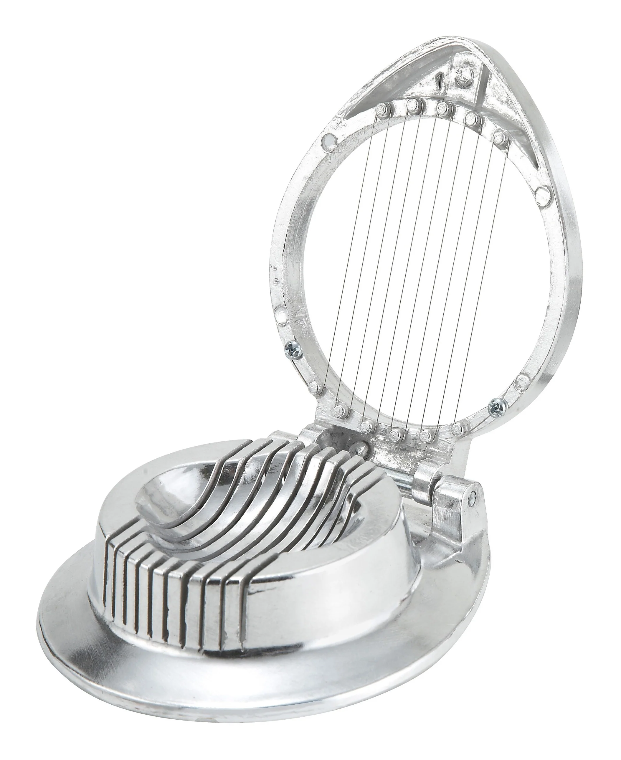Winco AES-1 Egg Slicer Round Manual Stainless Steel Wires Aluminum - Image 2
