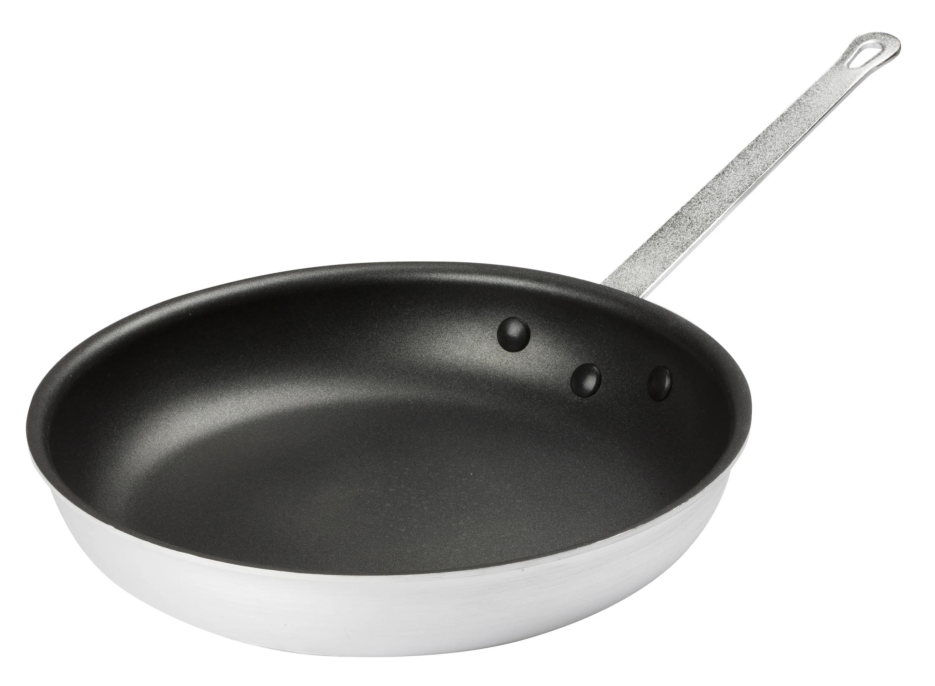 Winco AFP-14XC 14 Inch Diameter Fry Pan Aluminum Scratch Resistant Riveted Handle - Image 4