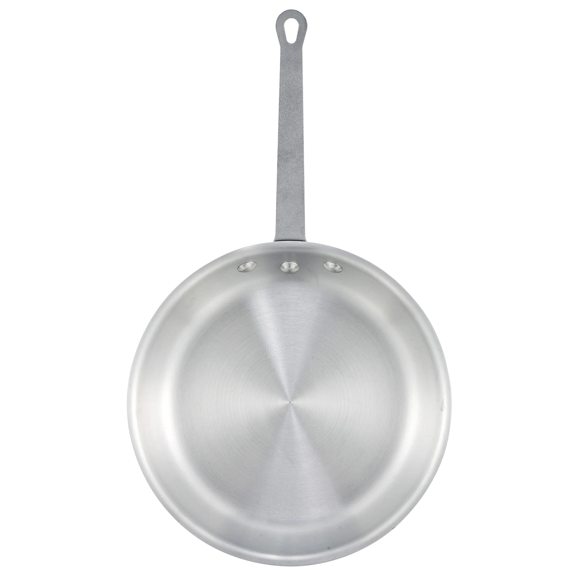 Winco AFP-8A 8 Inch Fry Pan Round Riveted Handle Aluminum Natural Finish - Image 3