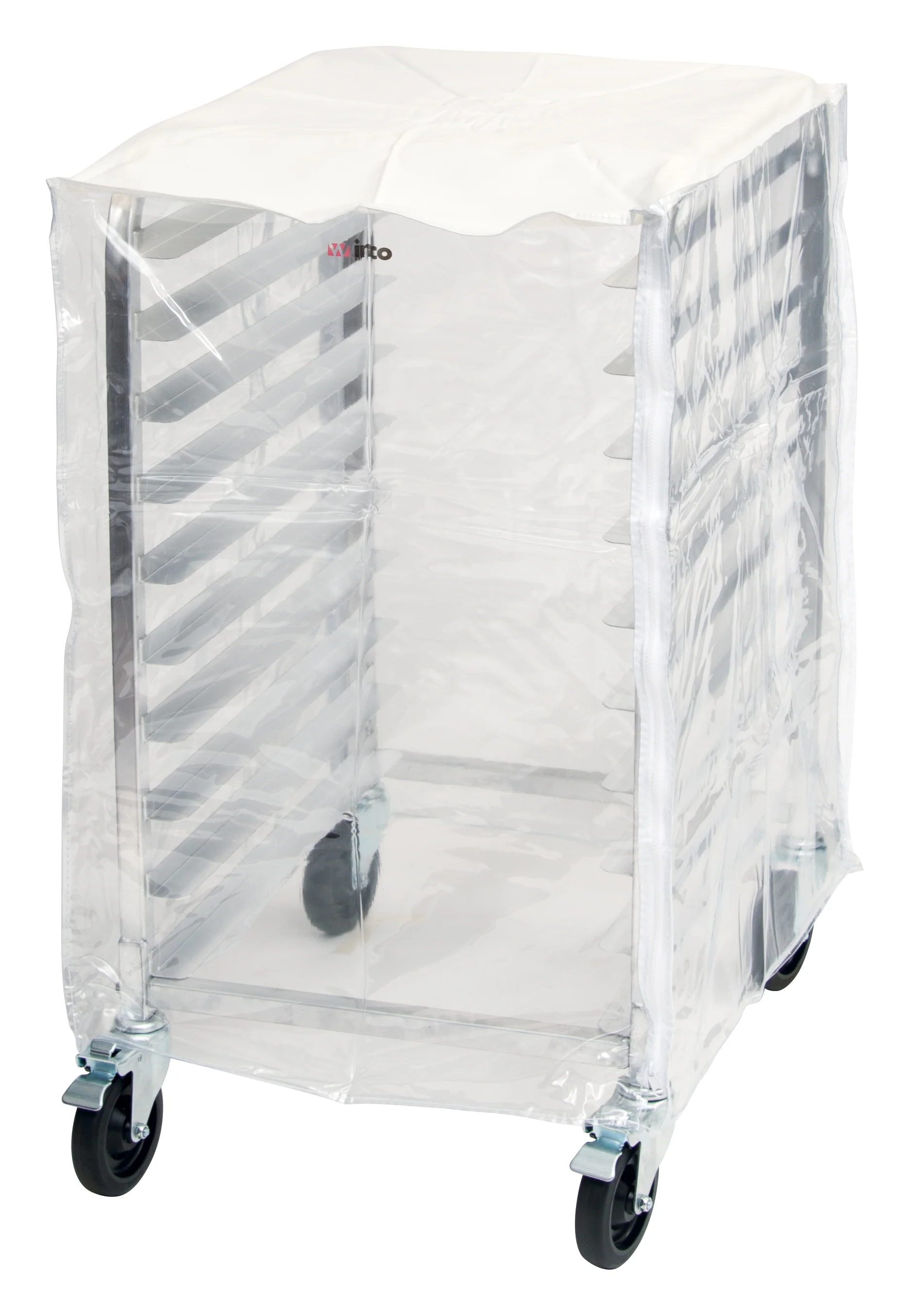 Winco ALRK-10-CV PVC Sheet Pan Rack Cover for 10 Tier Racks Clear - Image 2