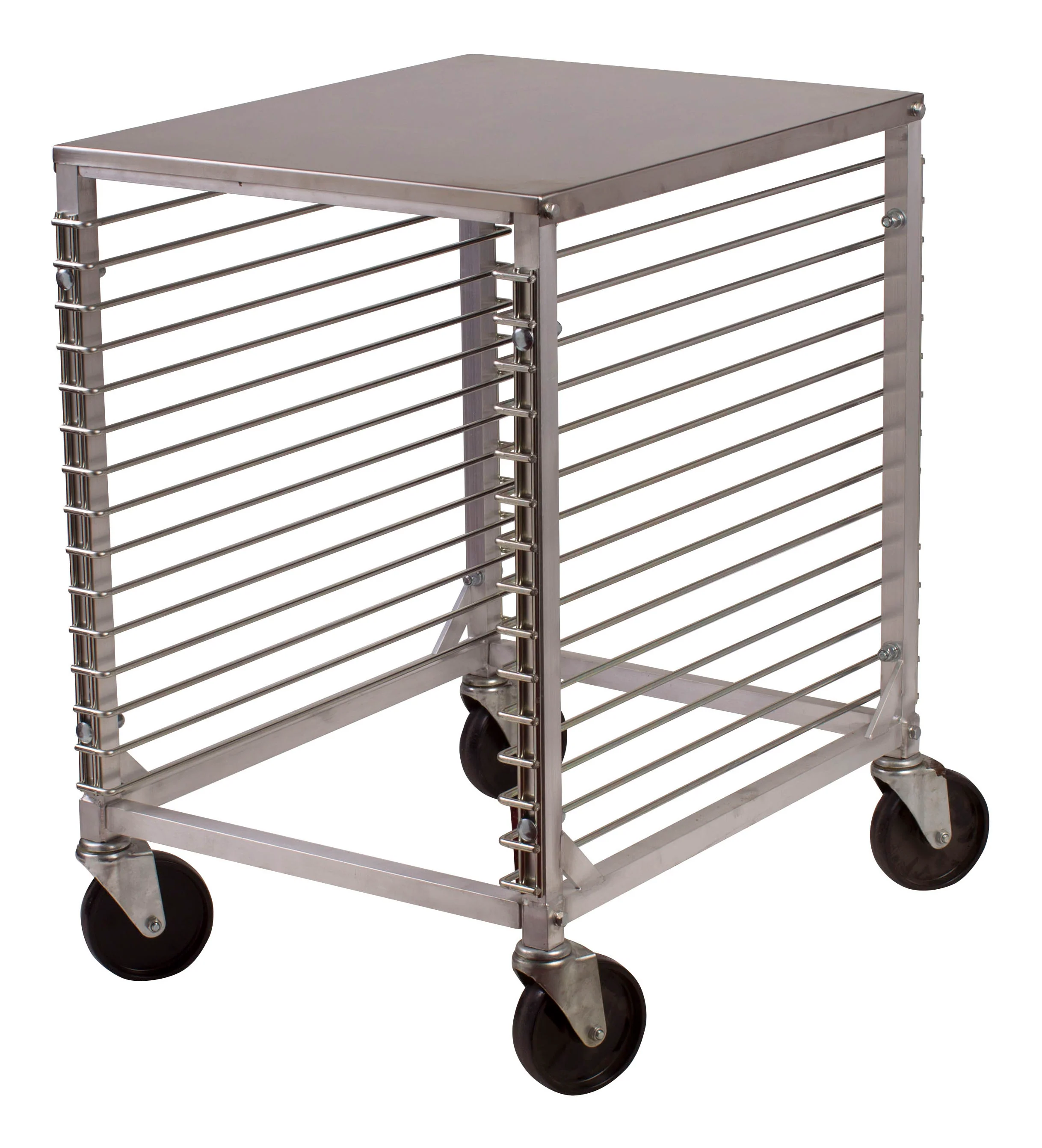 Winco ALRK-15 Mobile 15-Tier Sheet Pan Rack - Aluminum 400 lb Cap - Image 2