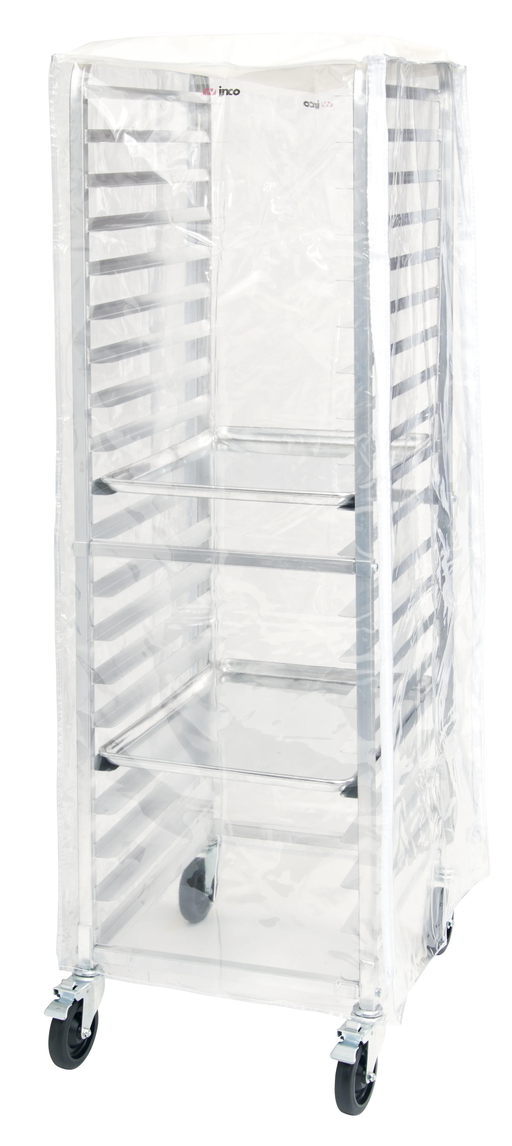 Winco ALRK-20-CV PVC Rack Cover Clear for 20 and 30 Tier Racks - Image 4