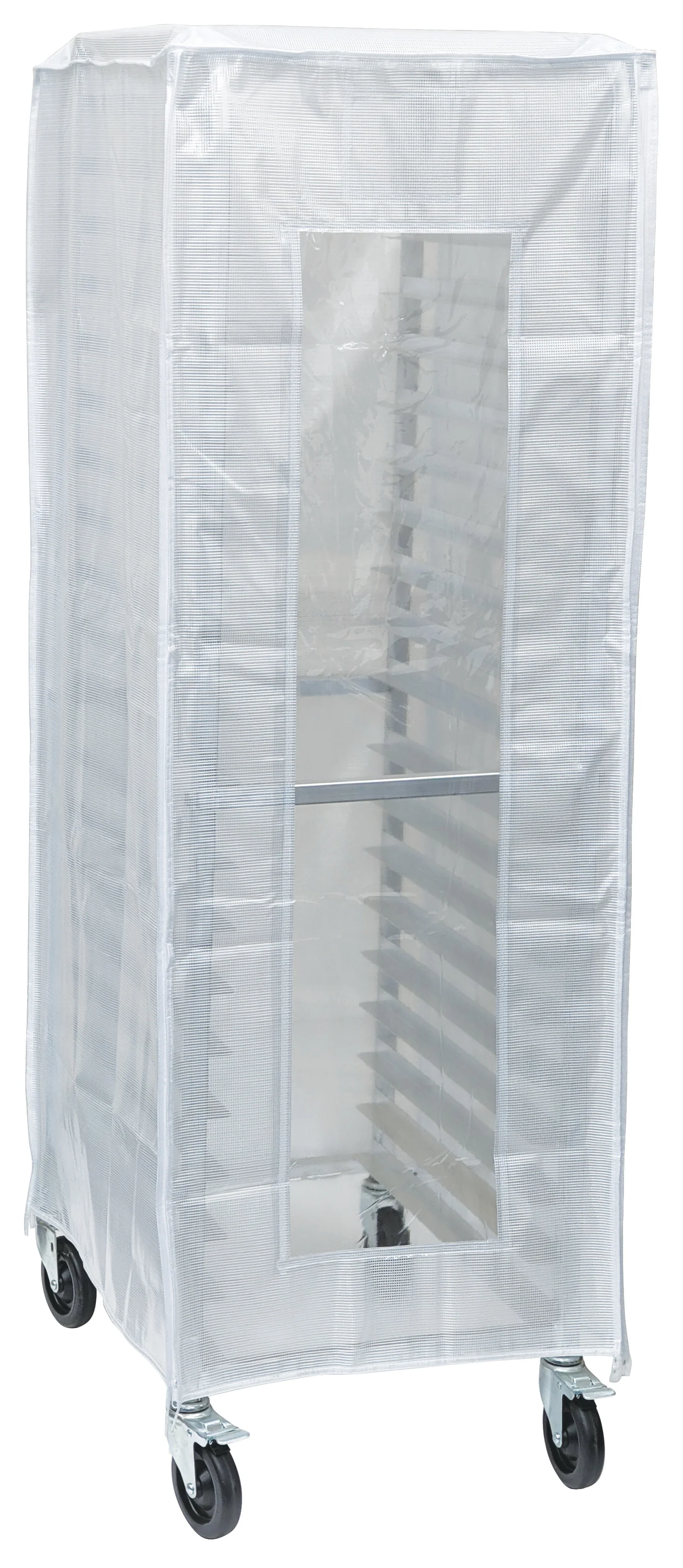 Winco ALRK-20-HC 23 Inch Sheet Pan Rack Cover Heavy Duty with Window White - Image 3
