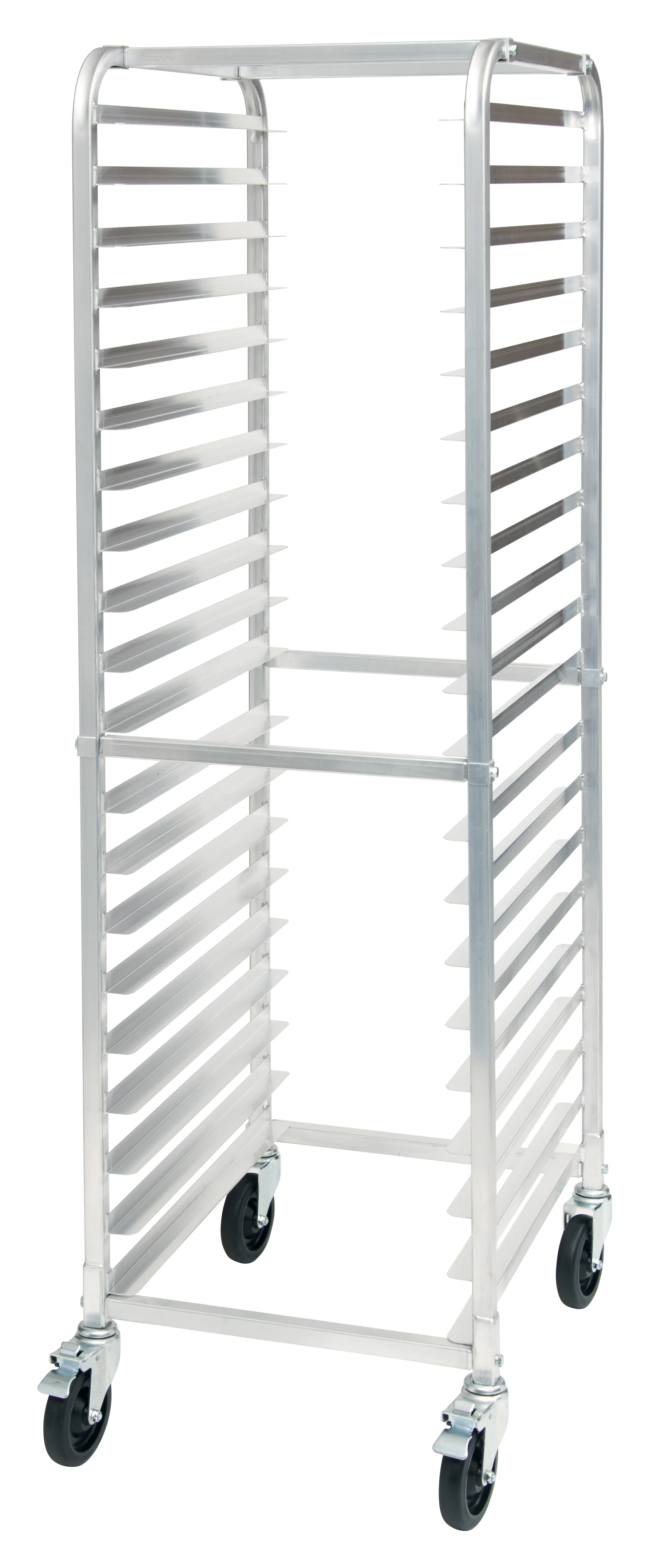 Winco ALRK-20BK 21 Inch Mobile Full Height Sheet Pan Rack Aluminum with Brakes - Image 2