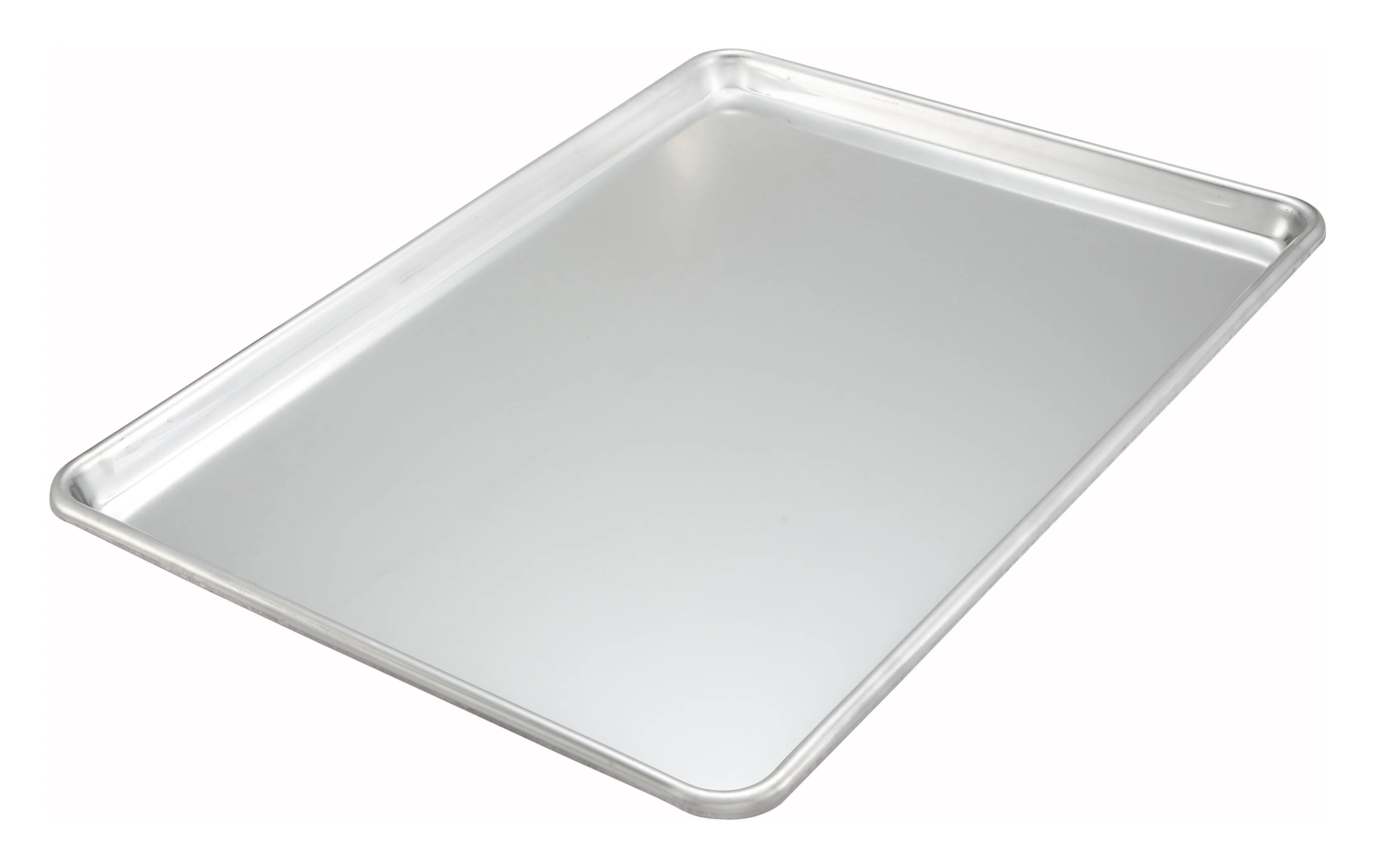 Winco ALXP-1200 26 Inch Full Size Sheet Pan 12 Gauge Aluminum Uncoated with Open Bead - Image 2
