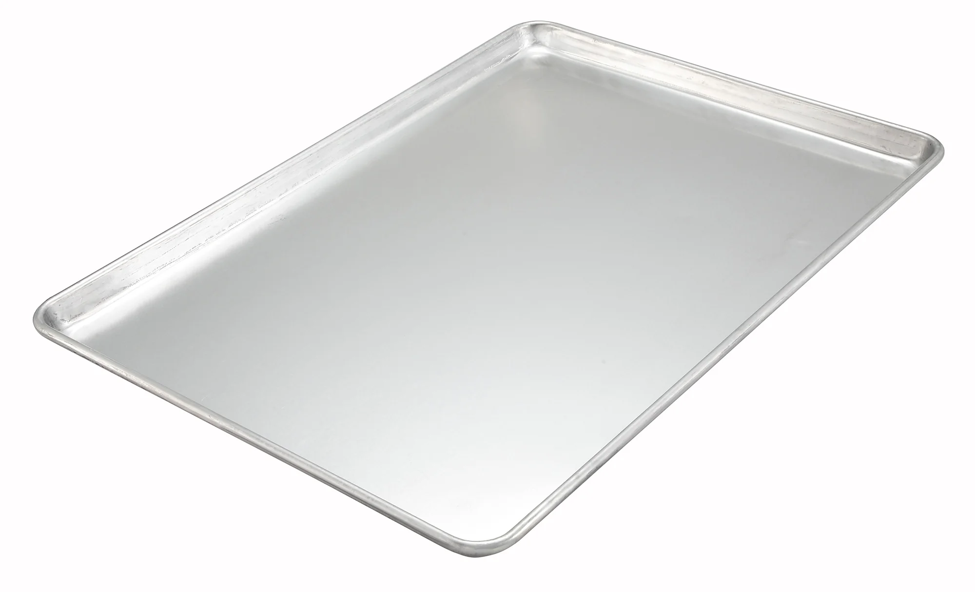 Winco ALXP-1813H 13 Inch Sheet Pan Half Size 18 Gauge Aluminum Uncoated - Image 2