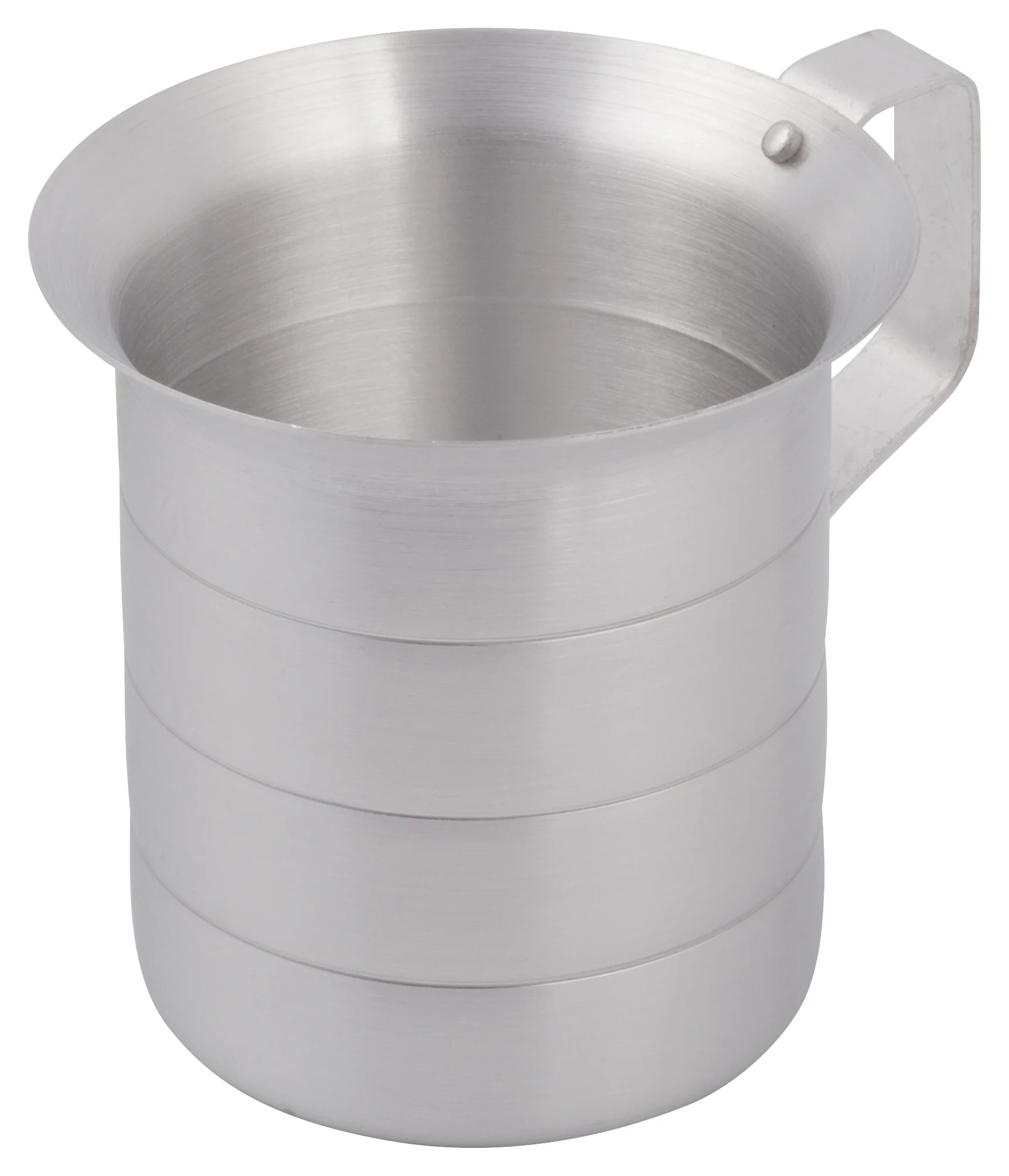 Winco AM-1 1 Qt Measuring Cup Aluminum with Ergonomic Handle - Image 2