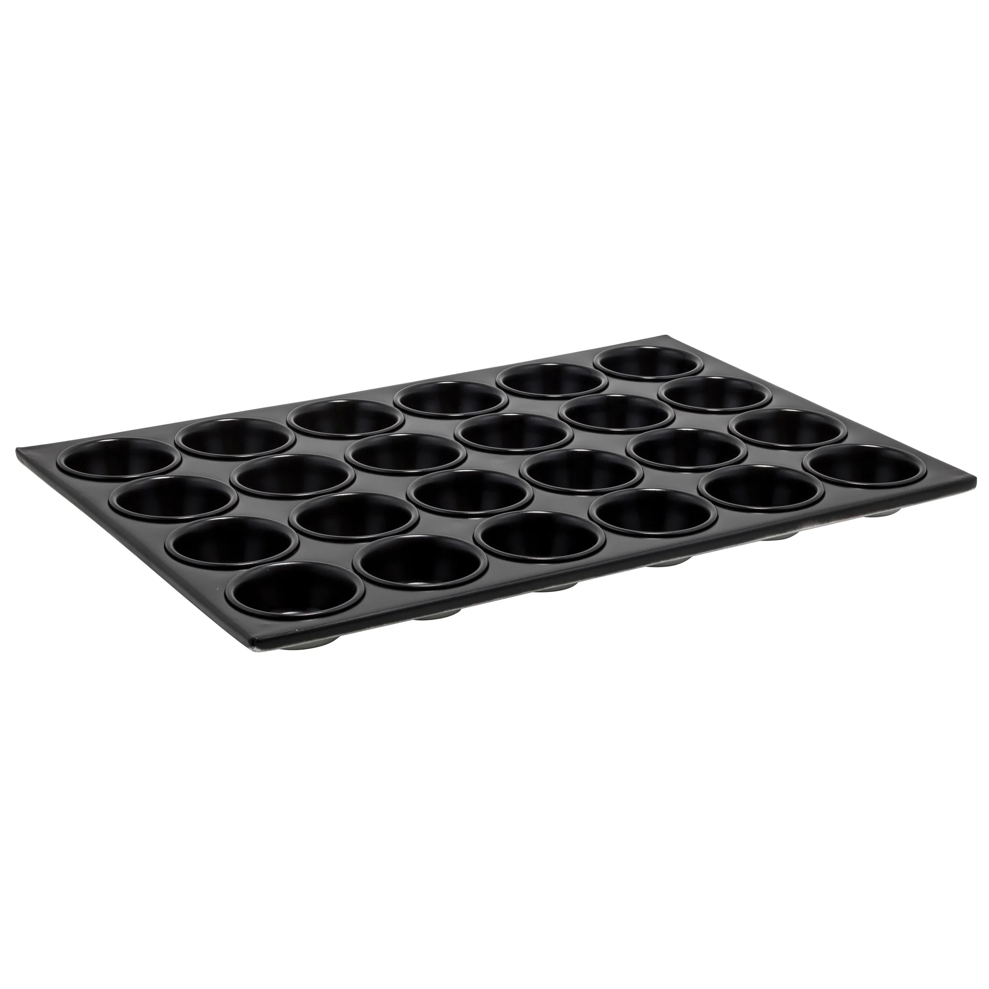 Winco AMF-24NS 20-1/2 Inch Muffin Pan PFOA-free Non-stick Aluminum 24 Cups - Image 2