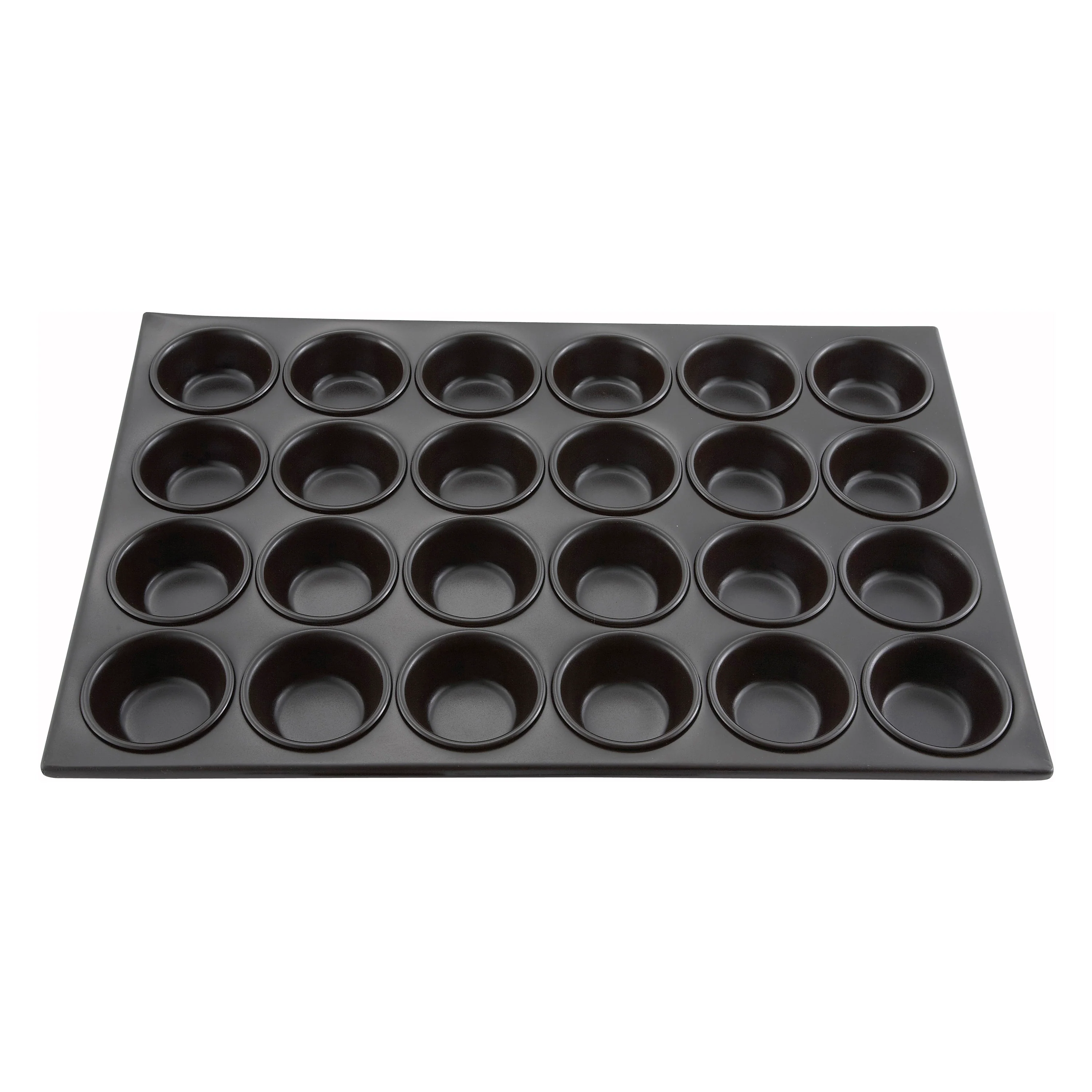 Winco AMF-24NS 20-1/2 Inch Muffin Pan PFOA-free Non-stick Aluminum 24 Cups - Image 3
