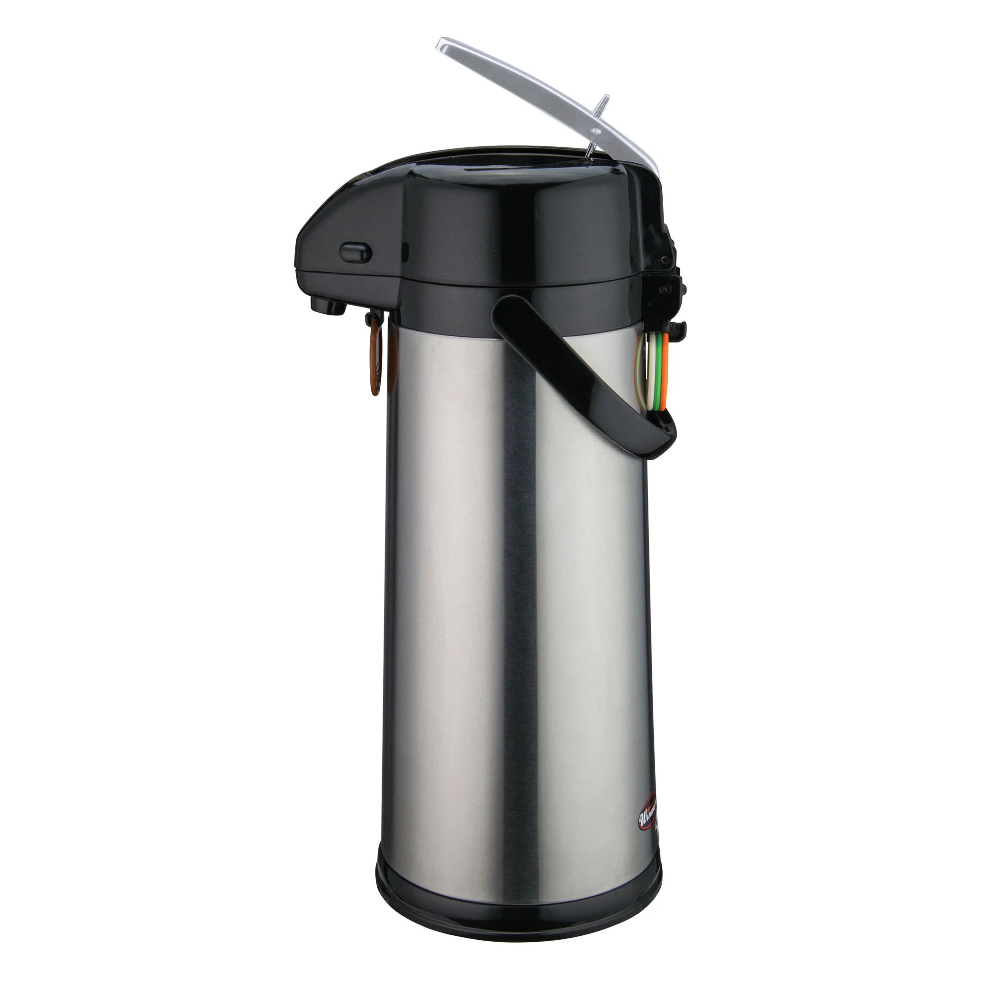 Winco AP-835 3.0 Liter Airpot Glass Liner Lever-Top Stainless Steel with Tags - Image 3