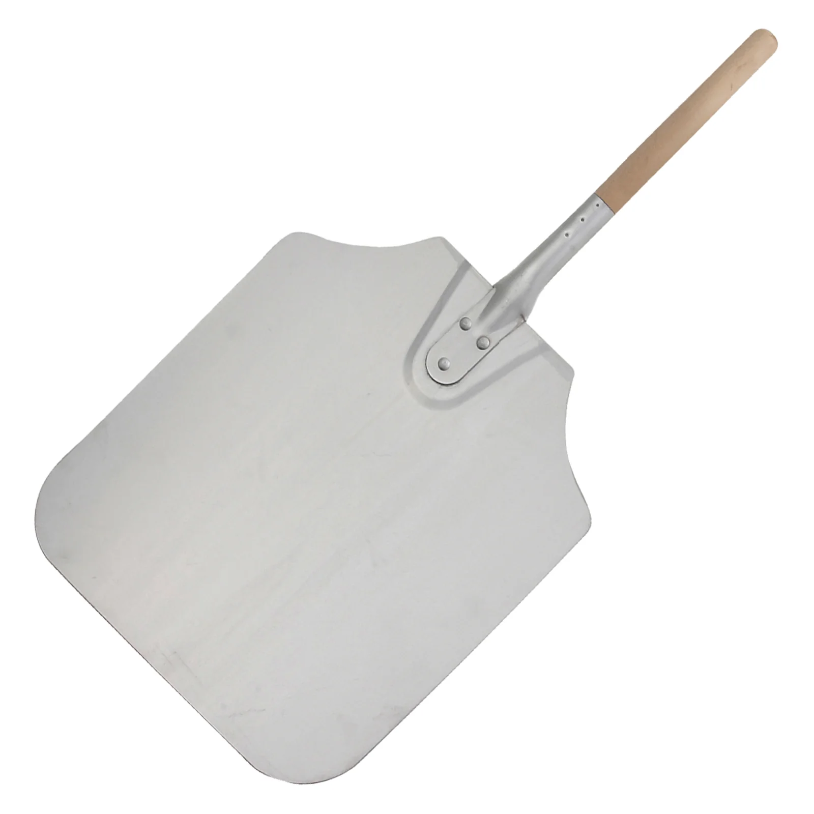 Winco APP-10M 14 Inch Aluminum Blade Pizza Peel with Wood Handle