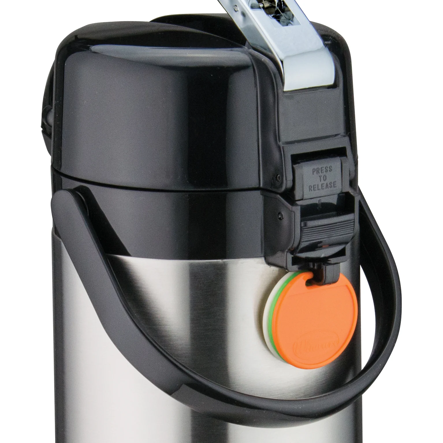 Winco APSK-730 3.0 Liter Lever-Top Double Wall Insulated Airpot Stainless Steel - Image 4