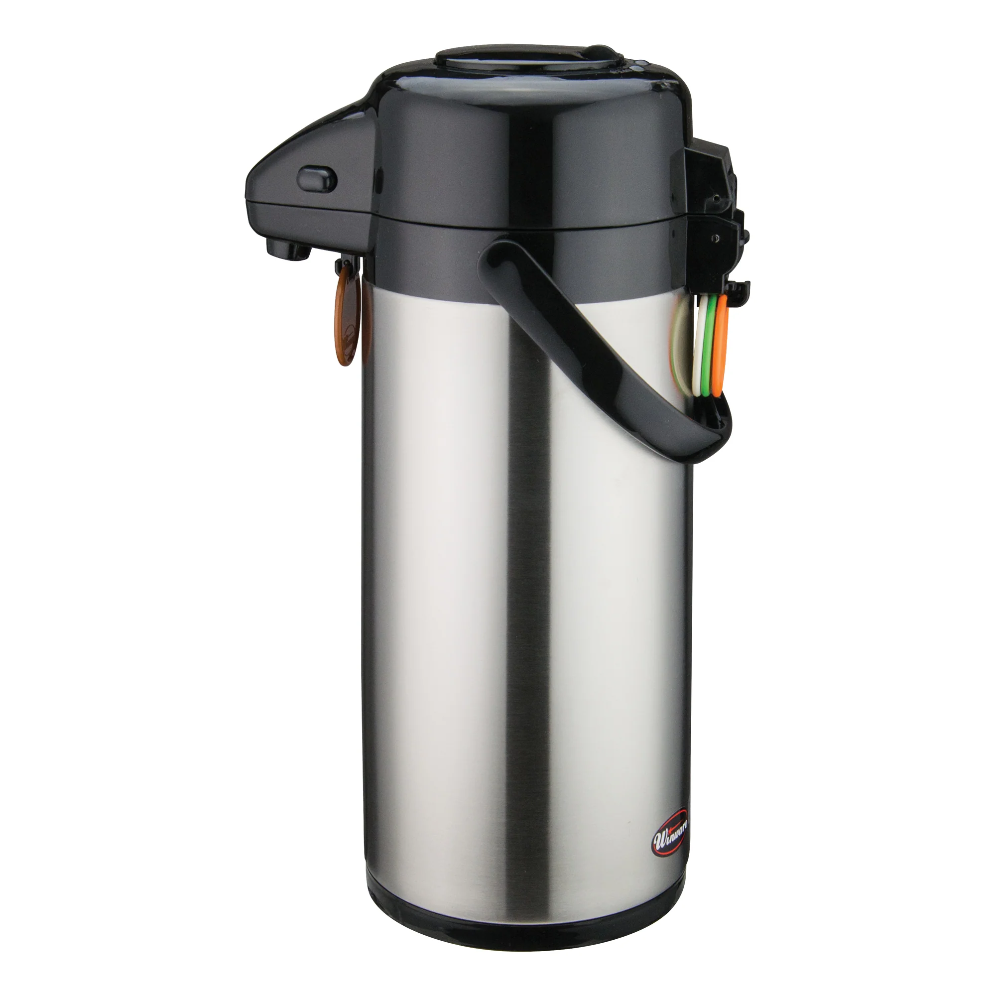 Winco APSP-925 Airpot 2.5 Liter Push Button Double Wall Insulated Stainless Steel - Image 4