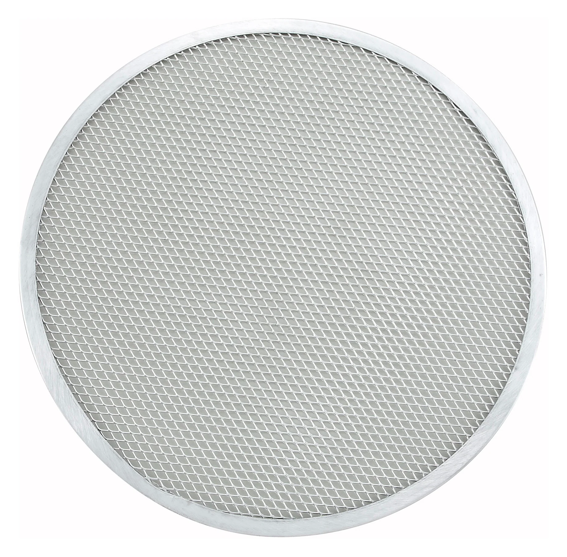Winco APZS-12 12 Inch Diameter Seamless Round Pizza Screen Aluminum