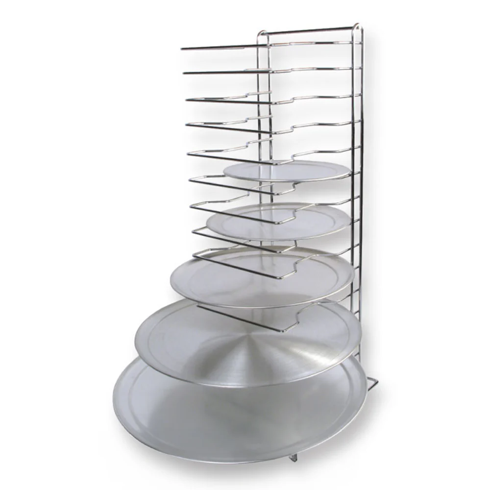 Winco APZT-1015 12 Inch 15-tier Pizza Rack Stainless Steel with Welded Design - Image 4