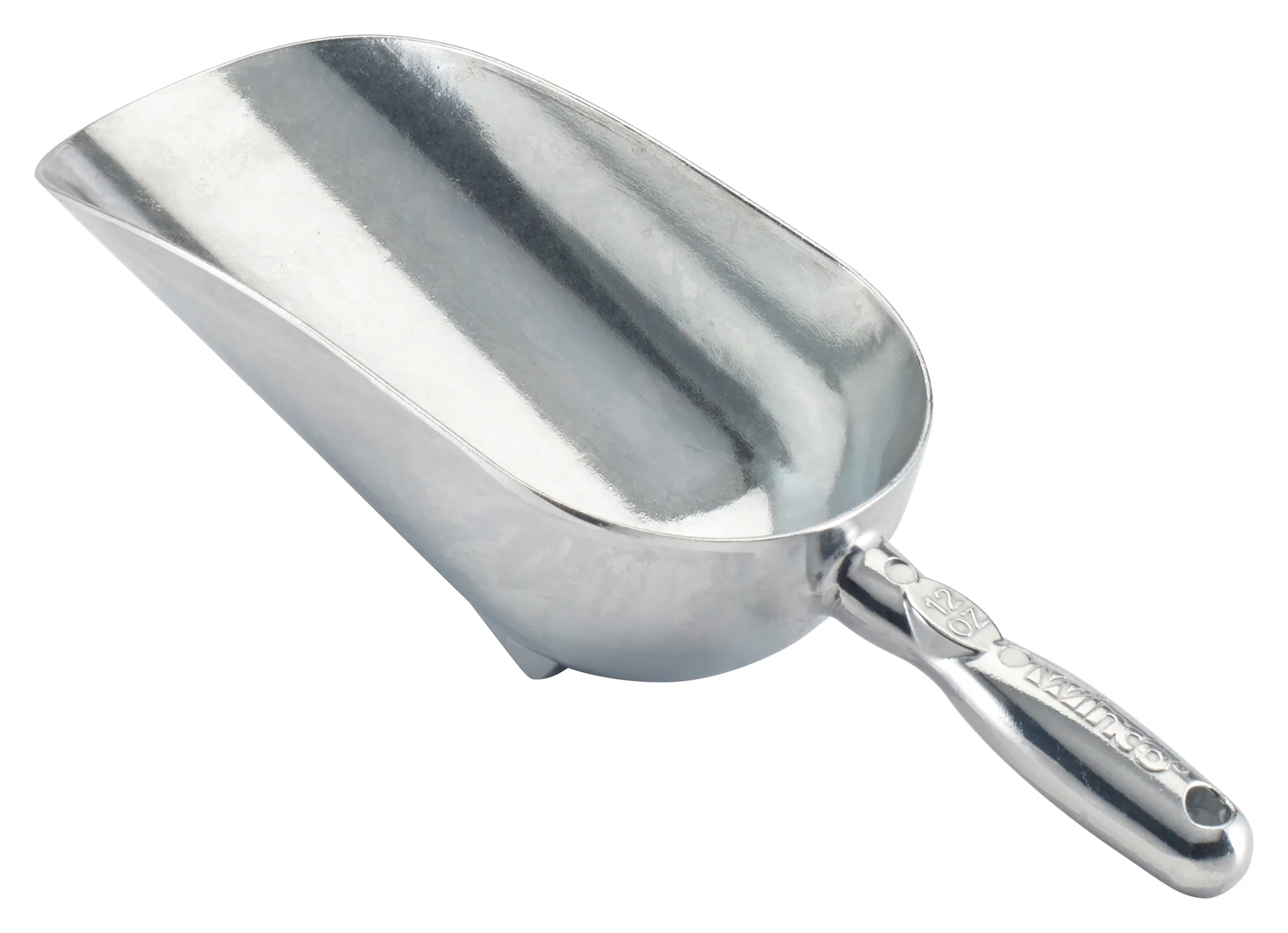 Winco AS-12 12 Oz Aluminum Utility Scoop Hand Wash Only - Image 2