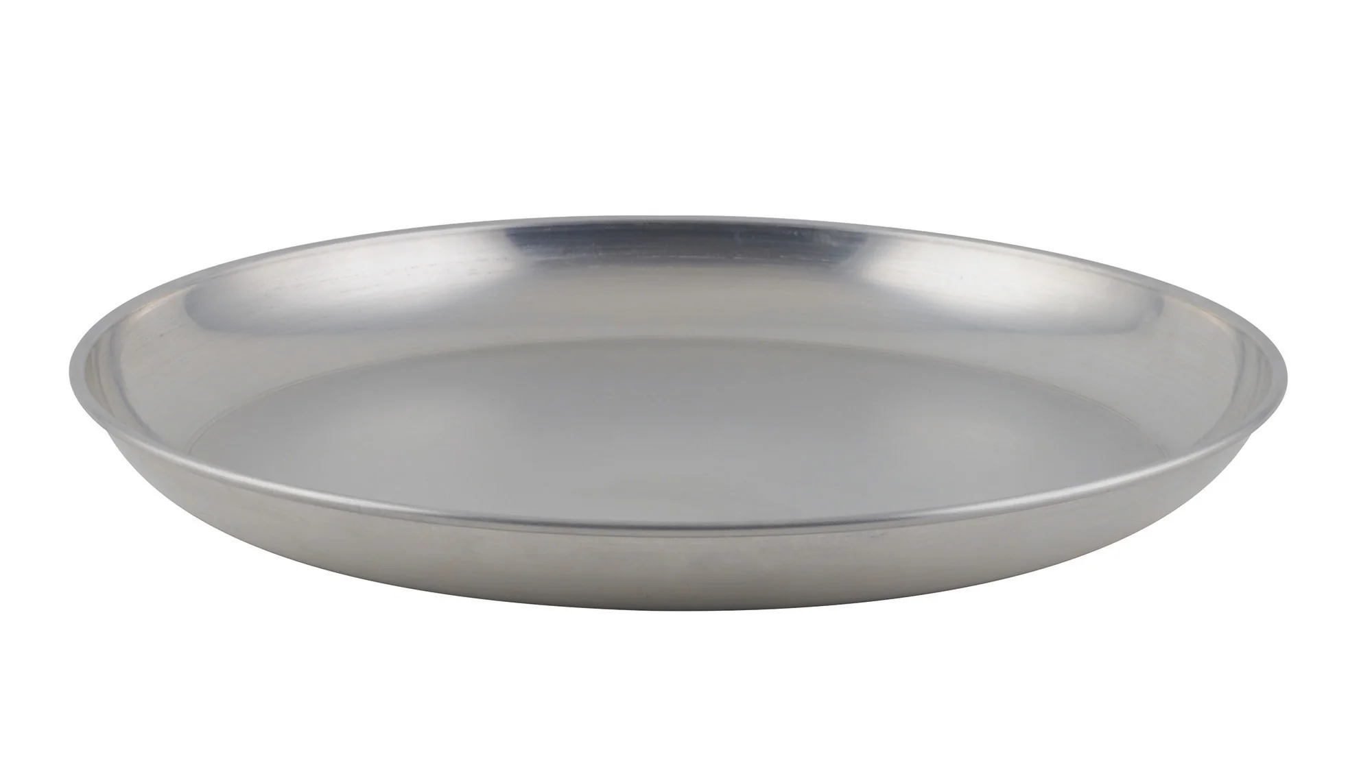 Winco ASFT-14 120 Oz Seafood Tray Brushed Aluminum Round 13-3/4 Inch - Image 3
