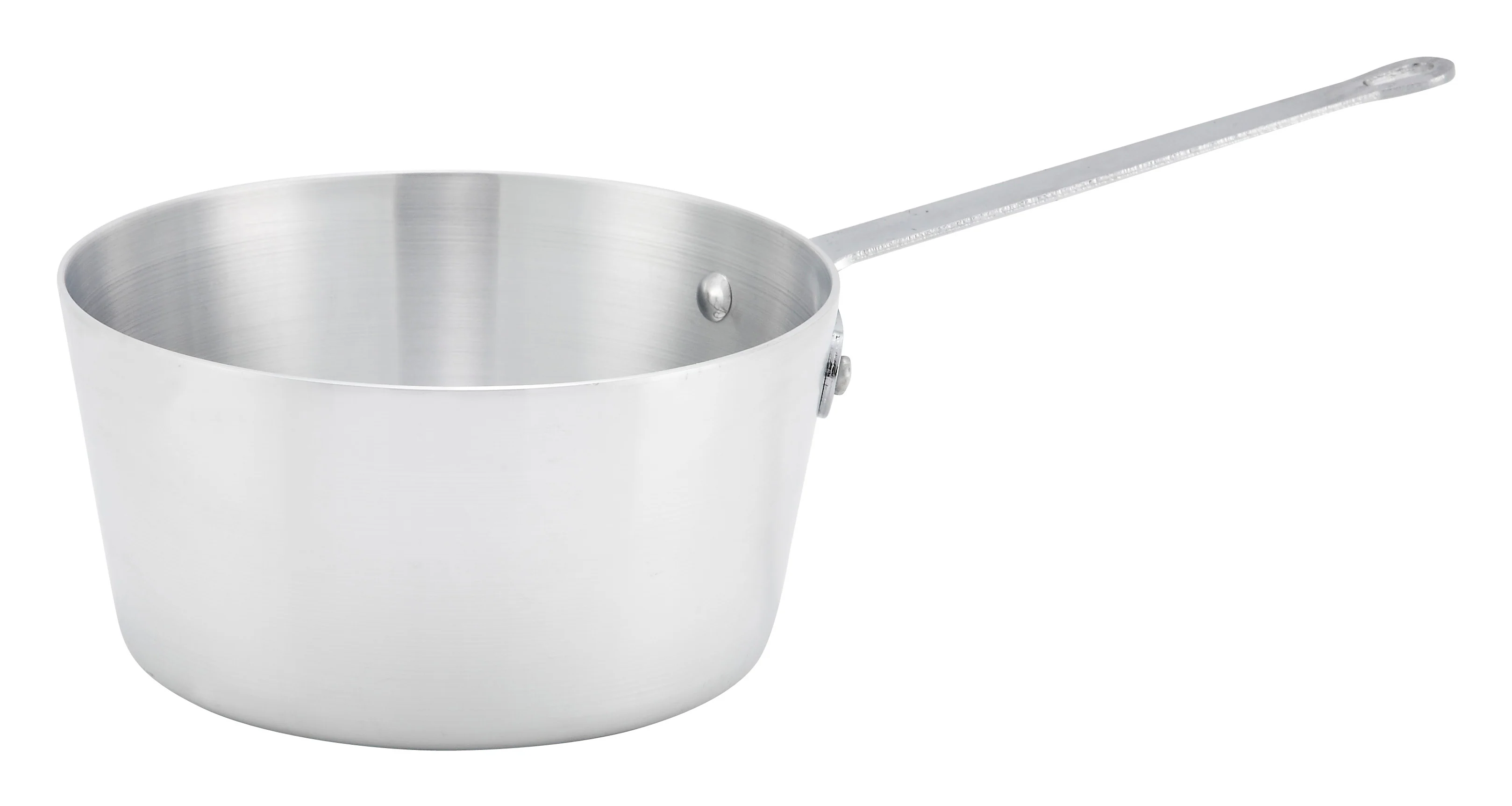 Sauce Pan 2.5 Qt Tapered - Winco ASP-2 Aluminum with Riveted Handle