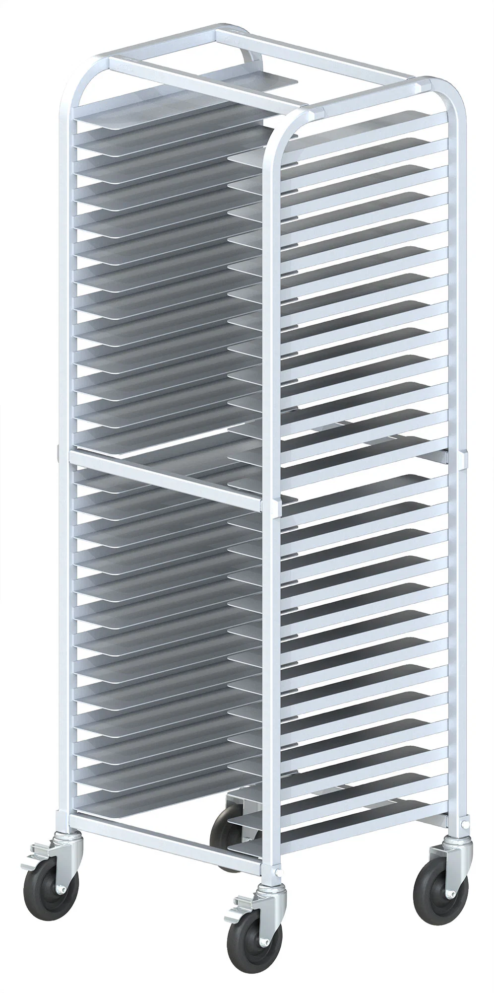 Winco AWPR-26BK 23 Inch 26-tier Pizza Rack Aluminum with 800 lb Capacity - Image 2
