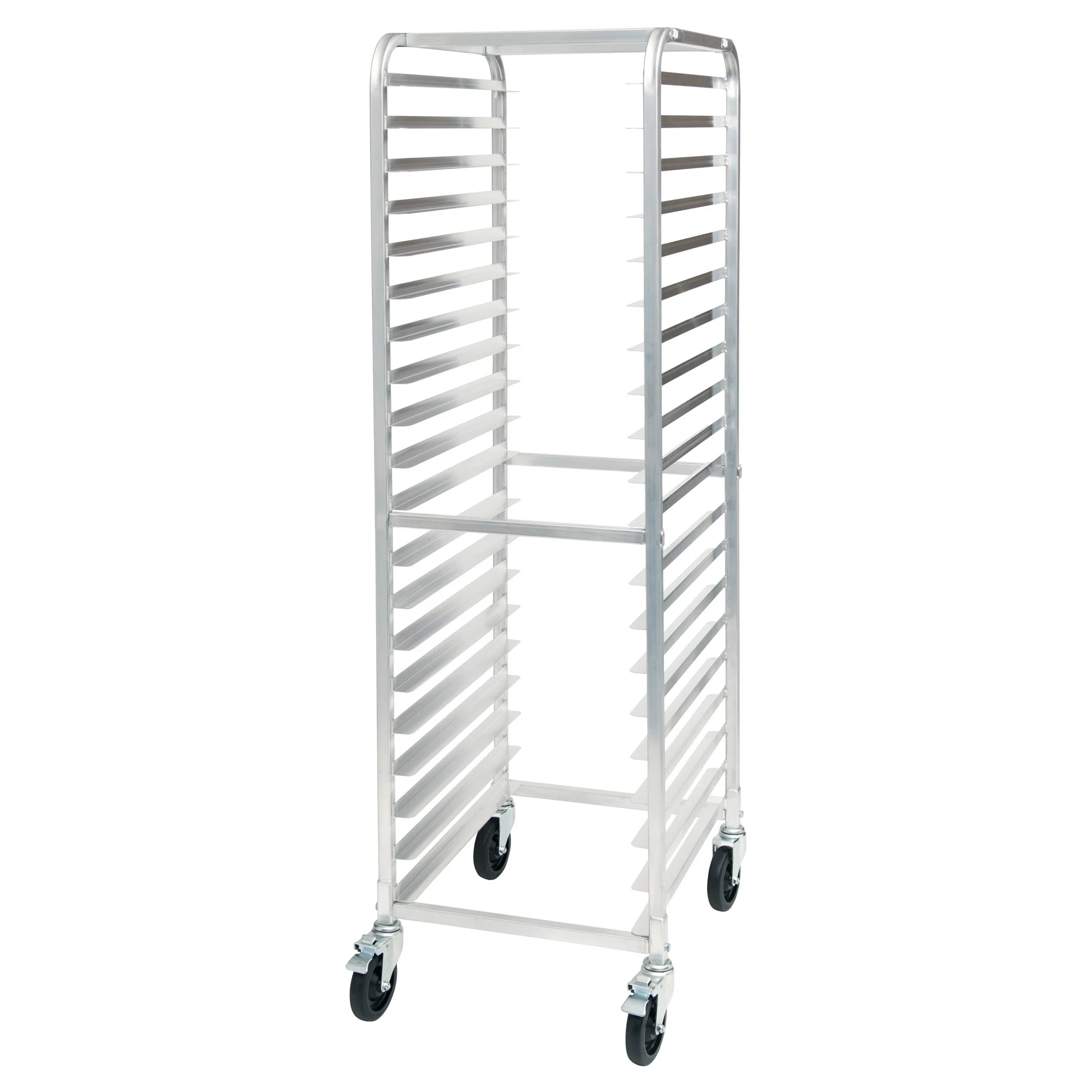 Winco AWRK-20 21 Inch Mobile Full Height Sheet Pan Rack Aluminum 800 lb Capacity - Image 2