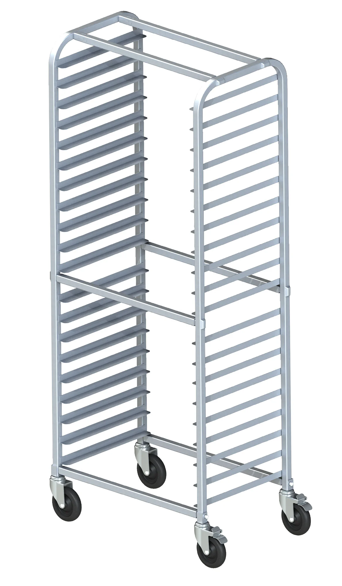 Winco AWRS-20BK 29-1/2 Inch Mobile Sheet Pan Rack Aluminum with 20 Slots - Image 2