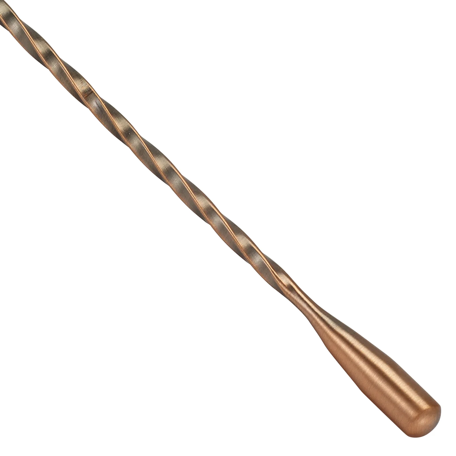Winco BABS-12AC 12 Inch Bar Spoon Teardrop End Antique Copper Finish Stainless Steel - Image 5