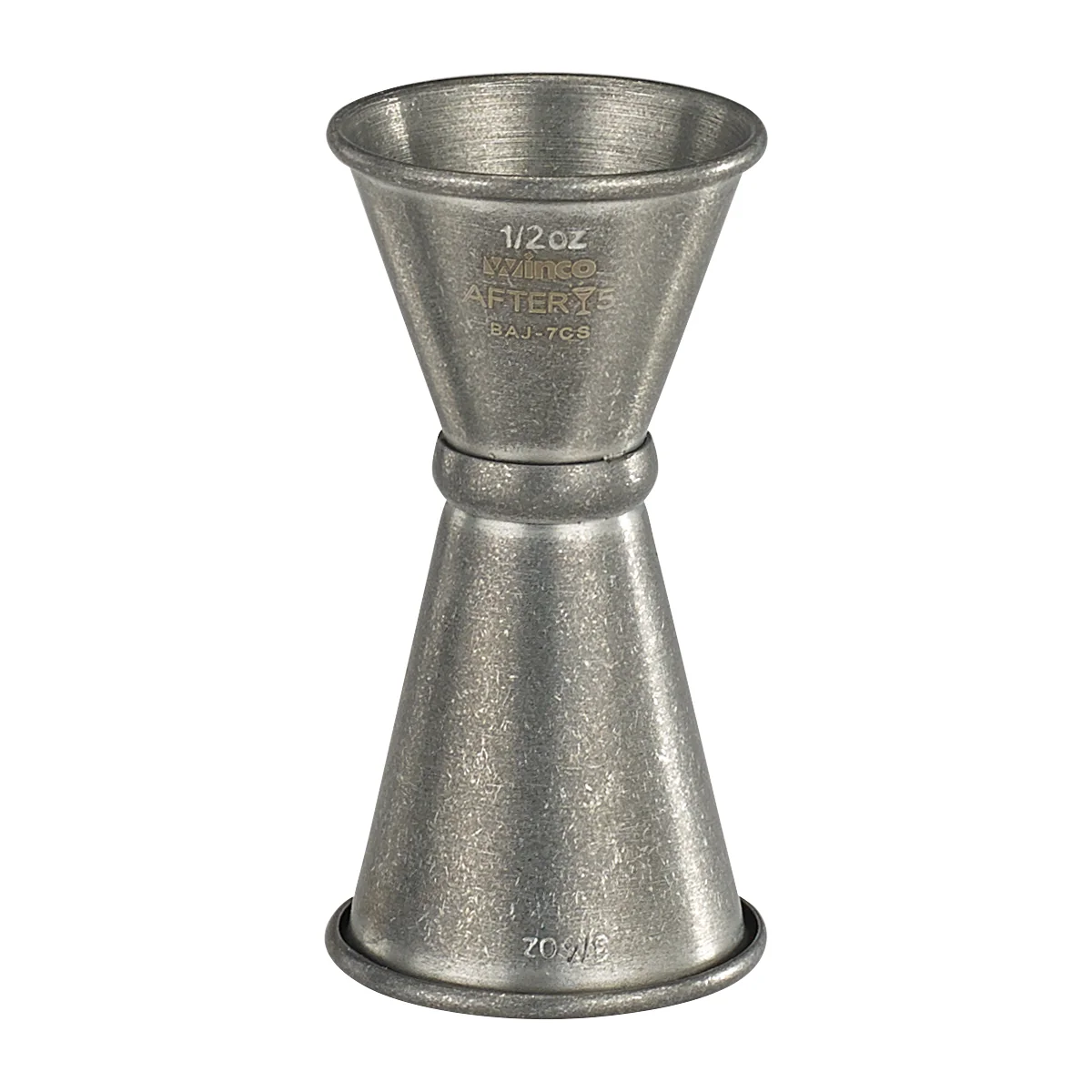 Winco BAJ-7CS 1/2 to 3/4 Oz Jigger with Inner Marking Lines Stainless Steel Crafted Finish - Image 4