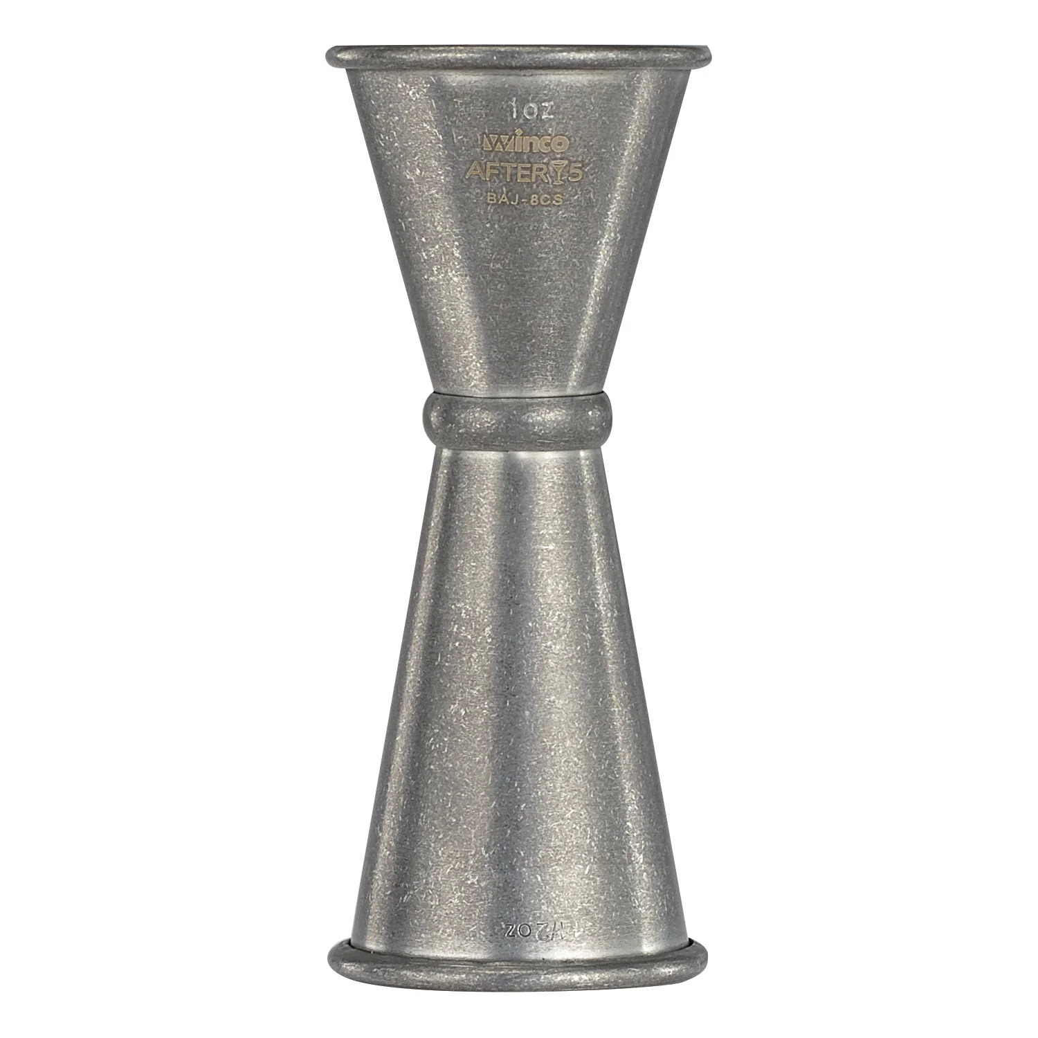 Winco BAJ-8CS 1x1-1/2 Oz Jigger with Inner Marking Lines Stainless Steel Crafted Finish - Image 5