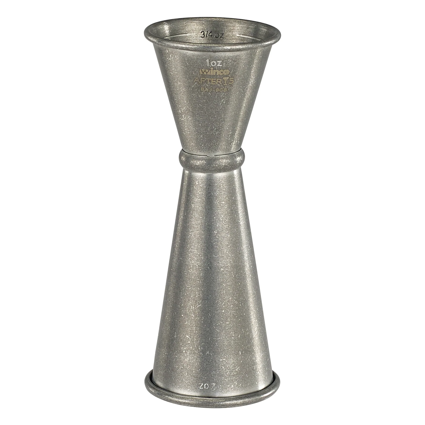 Winco BAJ-9CS 2 Oz Jigger with Inner Marking Lines Crafted Finish Stainless Steel - Image 2