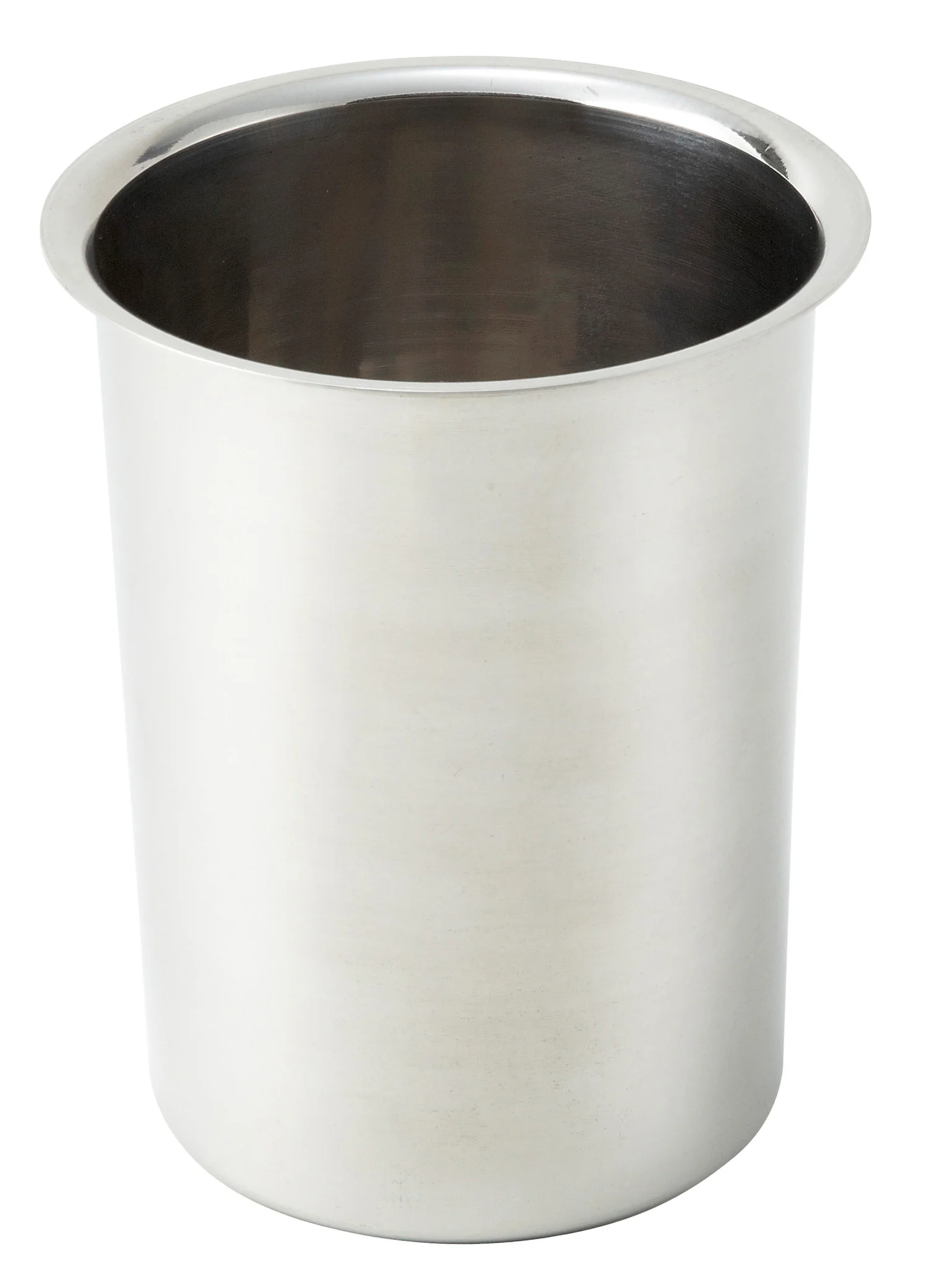 Winco BAM-2 2 Quarts Round Stainless Steel Bain Marie with Bent Rim