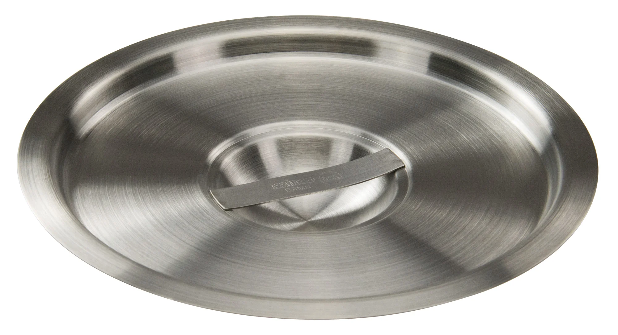 Winco BAMC-6 6 Quarts Bain Marie Cover with Handle Stainless Steel Mirror Finish