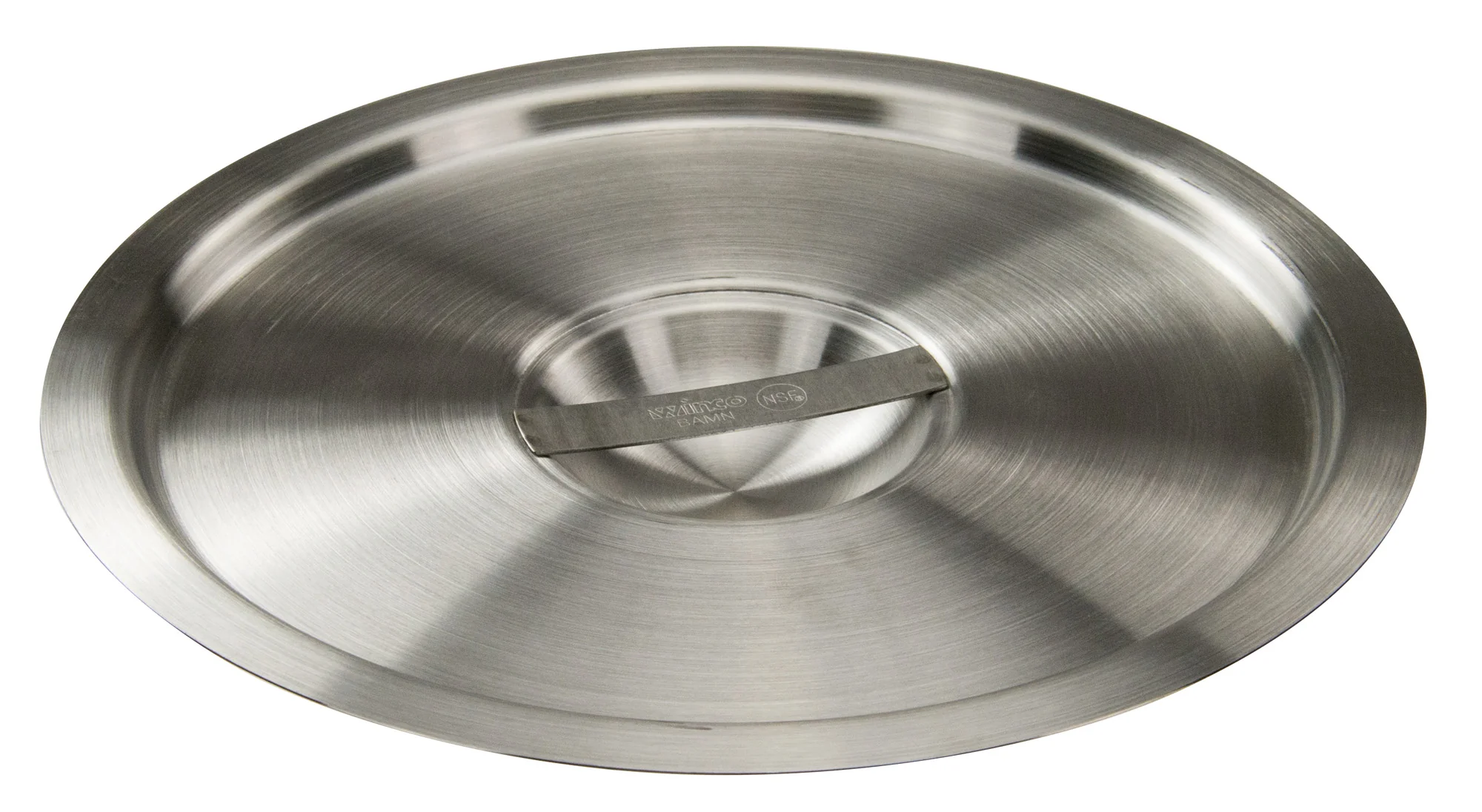Winco BAMC-8.25 8-1/4 Qt Bain Marie Cover with Handle Stainless Steel Mirror Finish