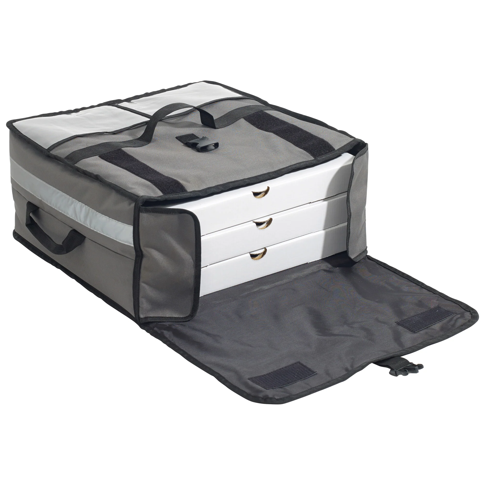 Winco BGPZ-1909 19 Inch Insulated Pizza Bag Gray with Heavy Duty Liner - Image 7