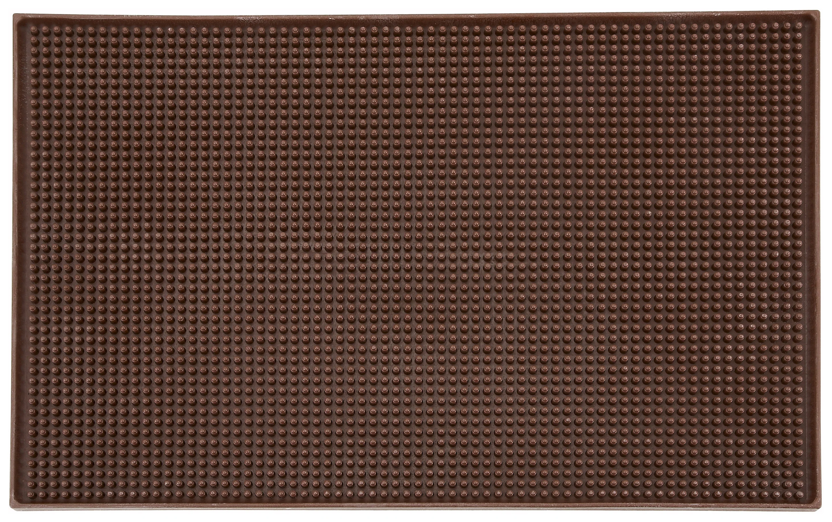 Winco BM-1812B 18 Inch Brown Rubber Service Mat with NSF Certification - Image 2