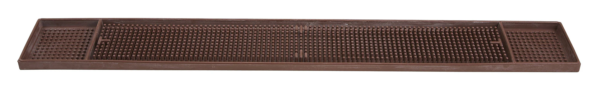 Winco BM-327B 27 Inch Rubber Bar Mat with NSF Approved Brown Finish