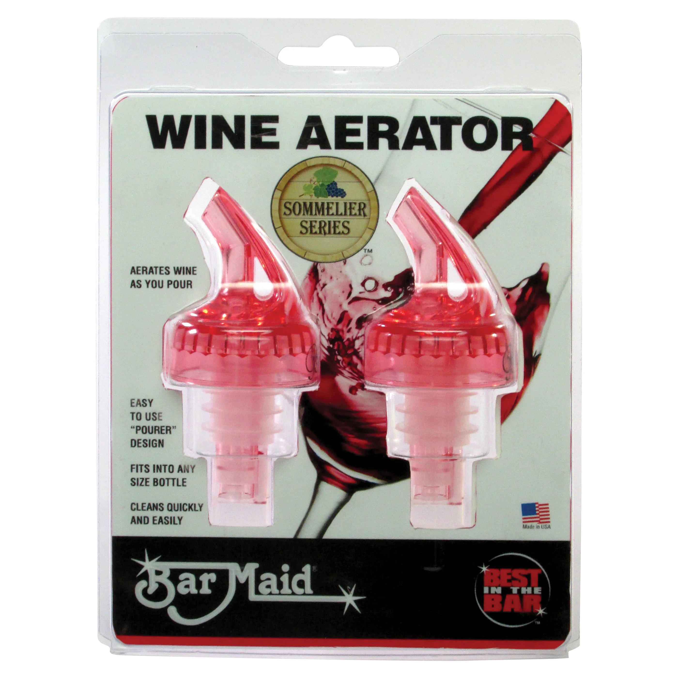 Winco BMP-600AR Bar Maid Professional Wine Aerator - 2 Pieces/Pack - Image 2