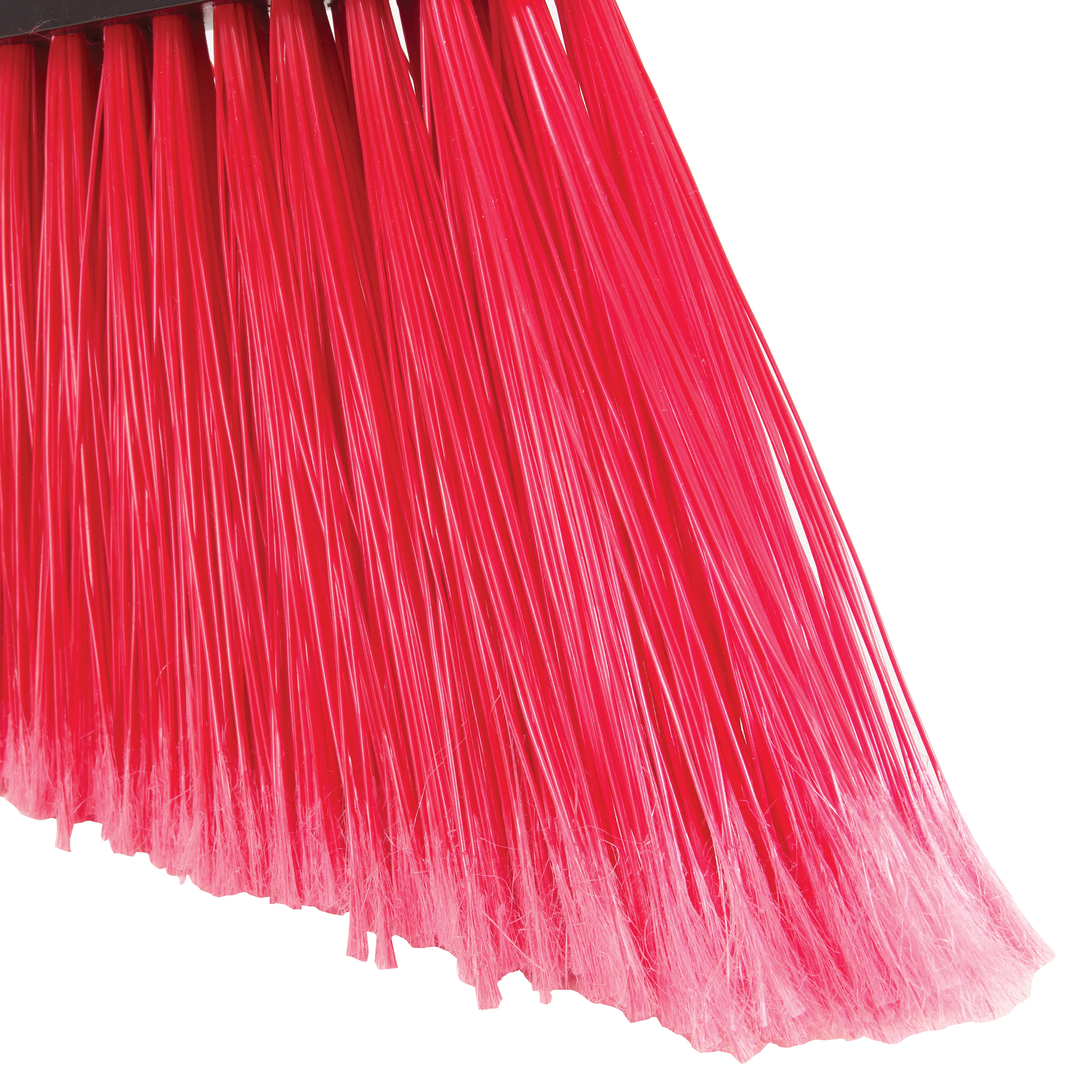 Winco BRAF-9R-H 48”L Angle Broom Medium Duty Fiberglass Handle Red Bristle - Image 3