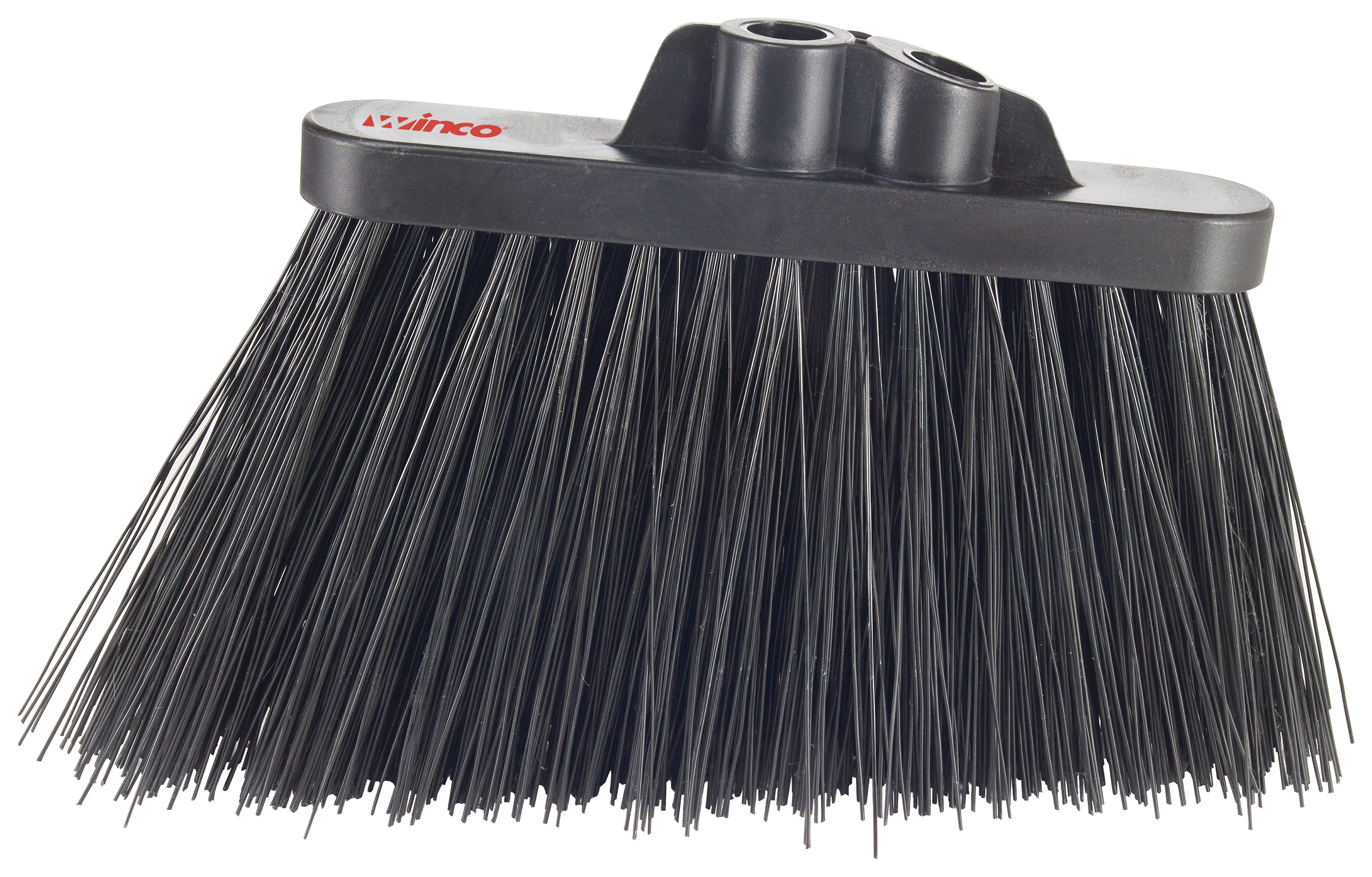 Winco BRAU-9K Broom Head Heavy Duty Black Bristle Unflagged - Image 2