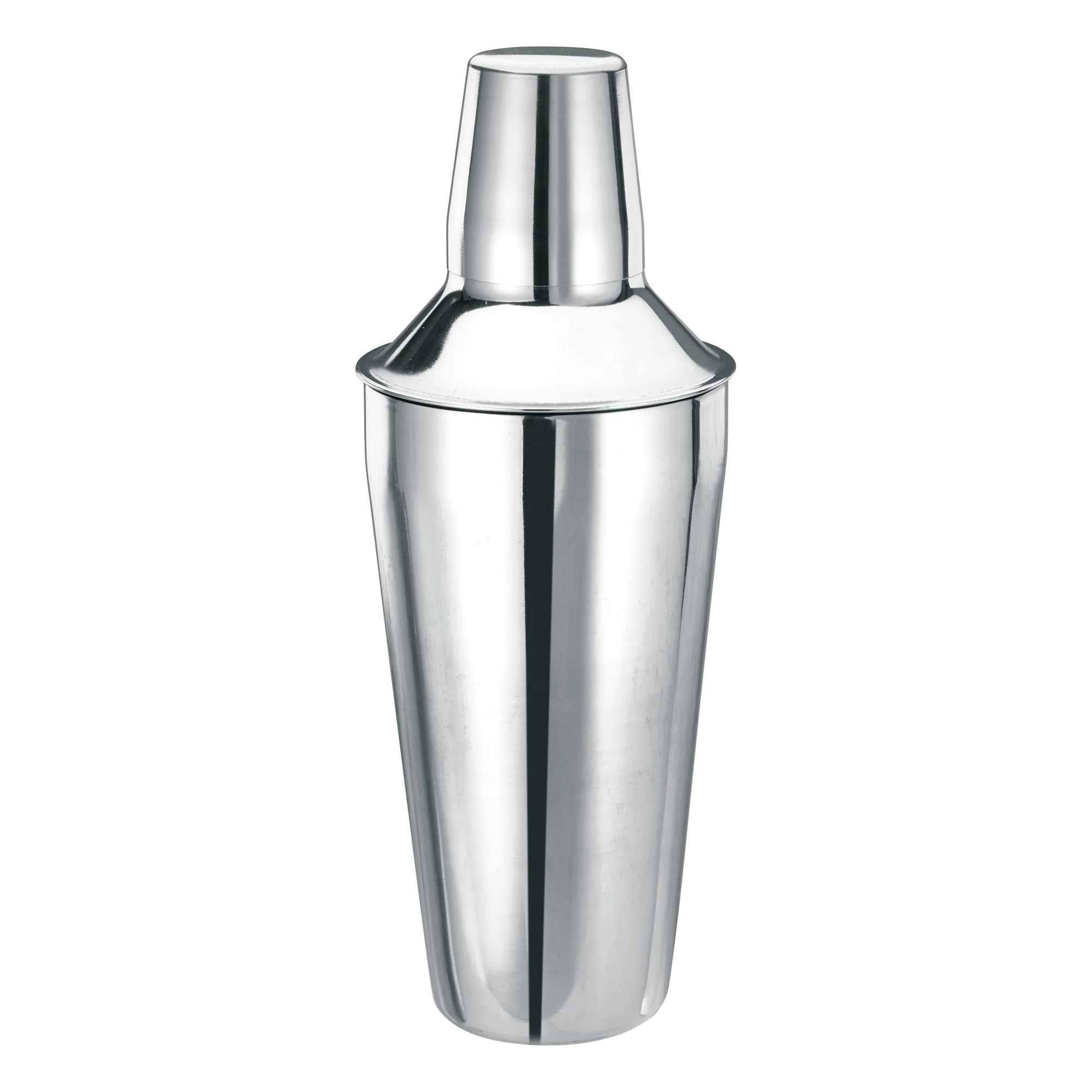 Winco BS-3P 28 Oz Classic Bar Shaker Set Stainless Steel with Cap and Strainer - Image 2