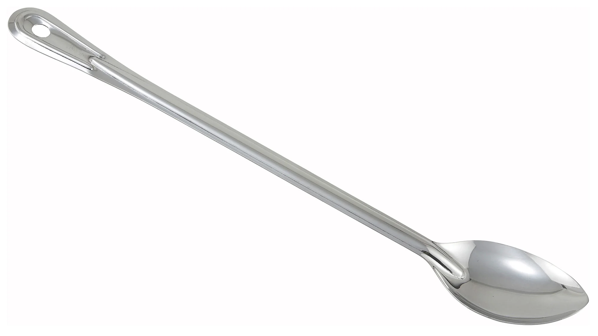 Winco BSON-21 21 Inch Long Basting Spoon Solid Stainless Steel with Descriptors - Image 2