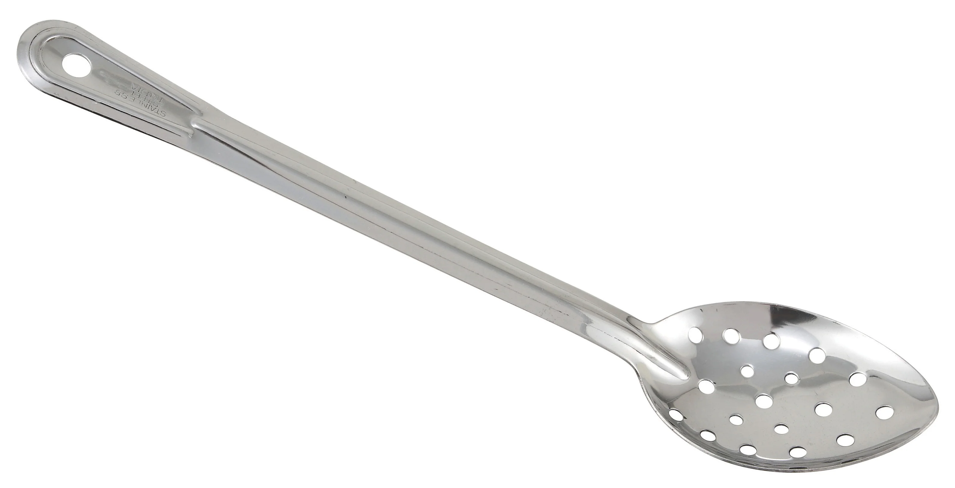 Winco BSPN-11 11 Inch Long Perforated Serving Spoon Stainless Steel with Basting