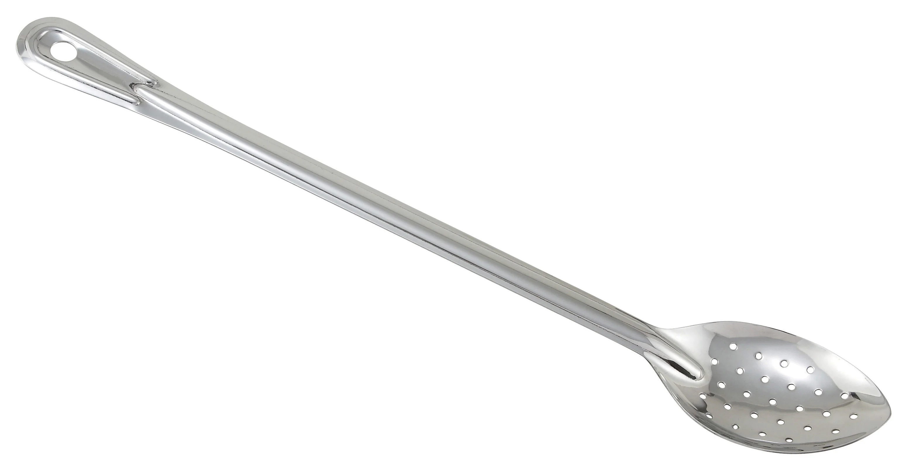 Winco BSPN-18 18 Inch Long Perforated Basting Spoon Stainless Steel One-Piece - Image 2