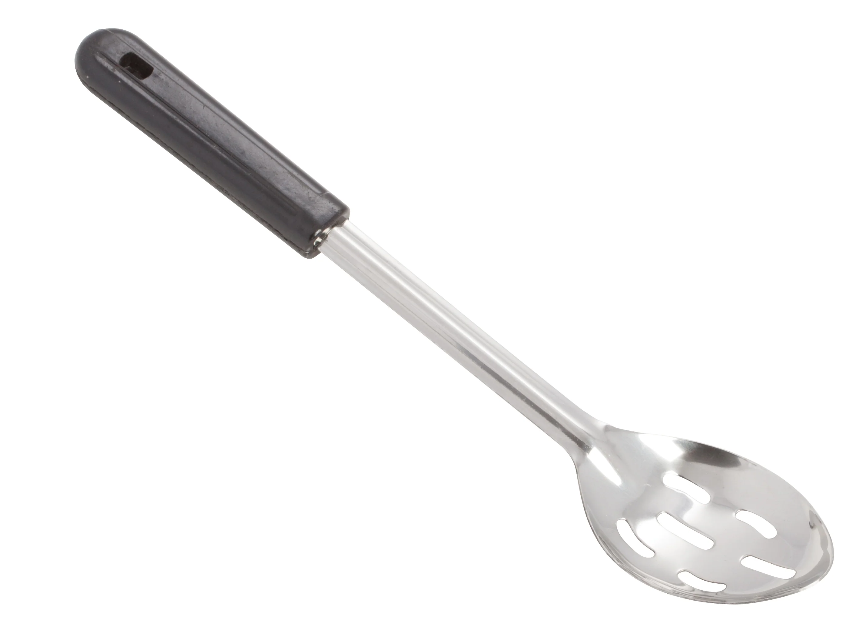 Winco BSSB-13 13 Inch Slotted Basting Spoon Black Bakelite Handle Stainless Steel - Image 2