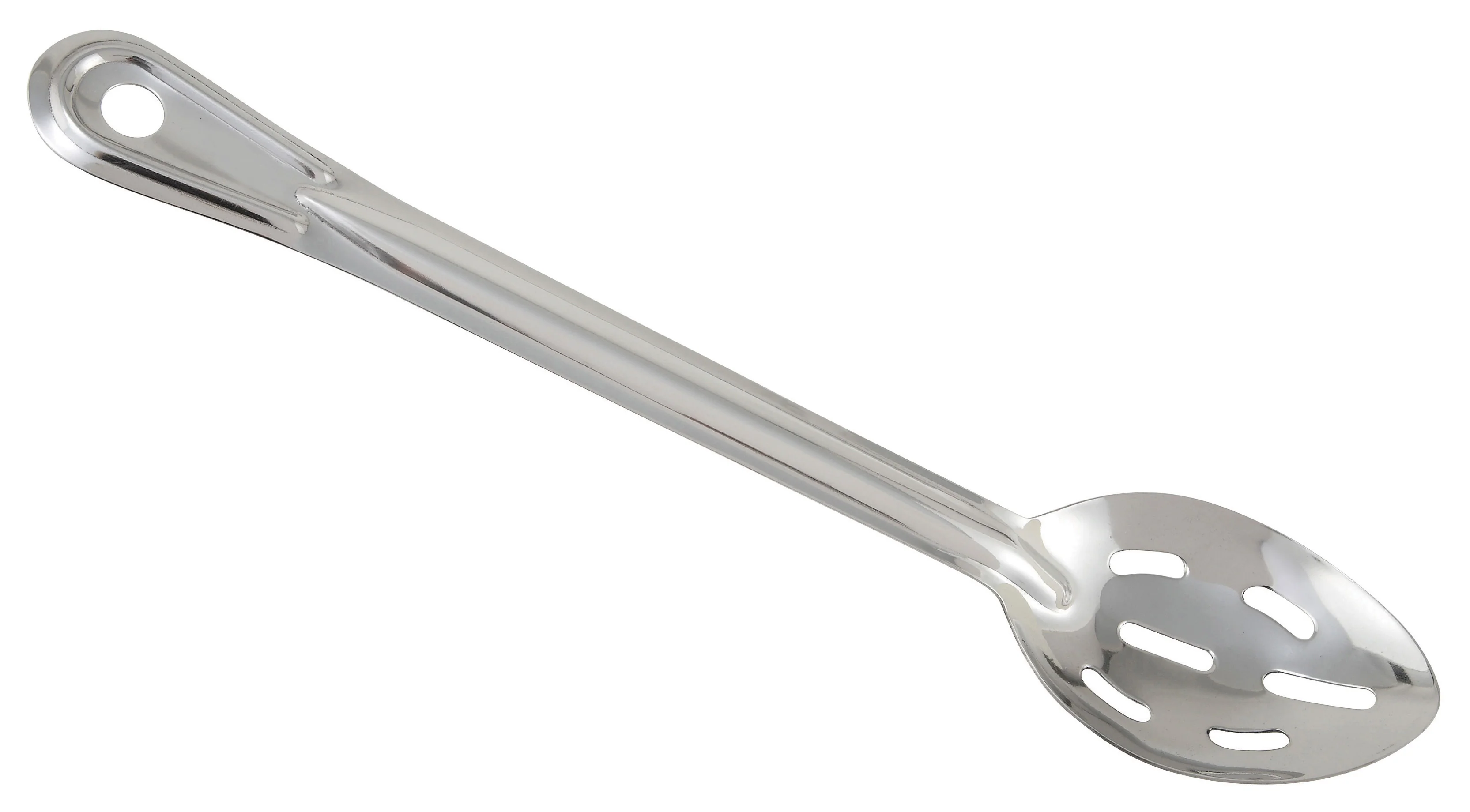 Winco BSSN-13 13 Inch Long Slotted Basting Spoon Stainless Steel with Prime - Image 2