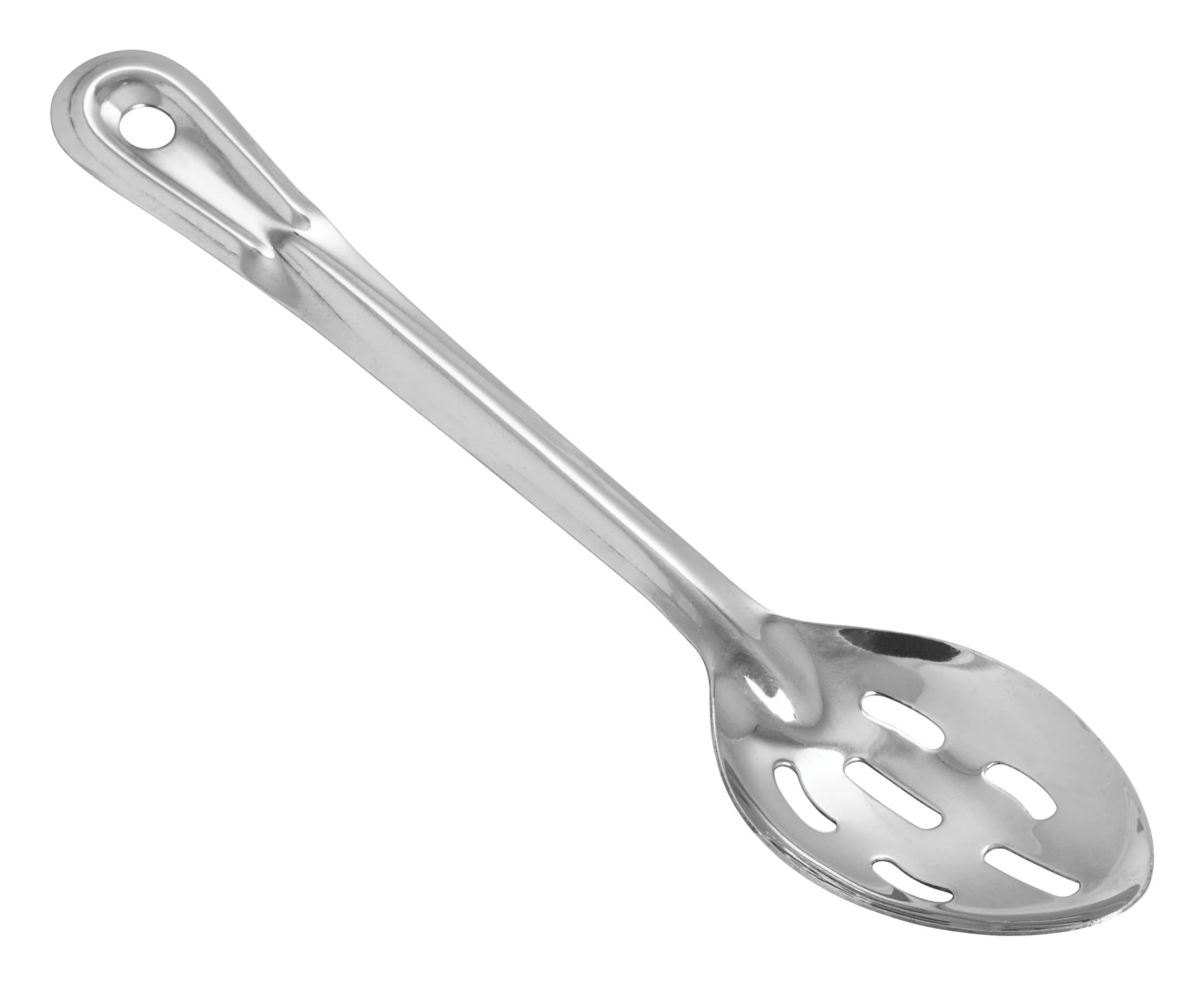 Winco BSST-11 11 Inch Basting Spoon Slotted Stainless Steel Non-insulated Handle - Image 2