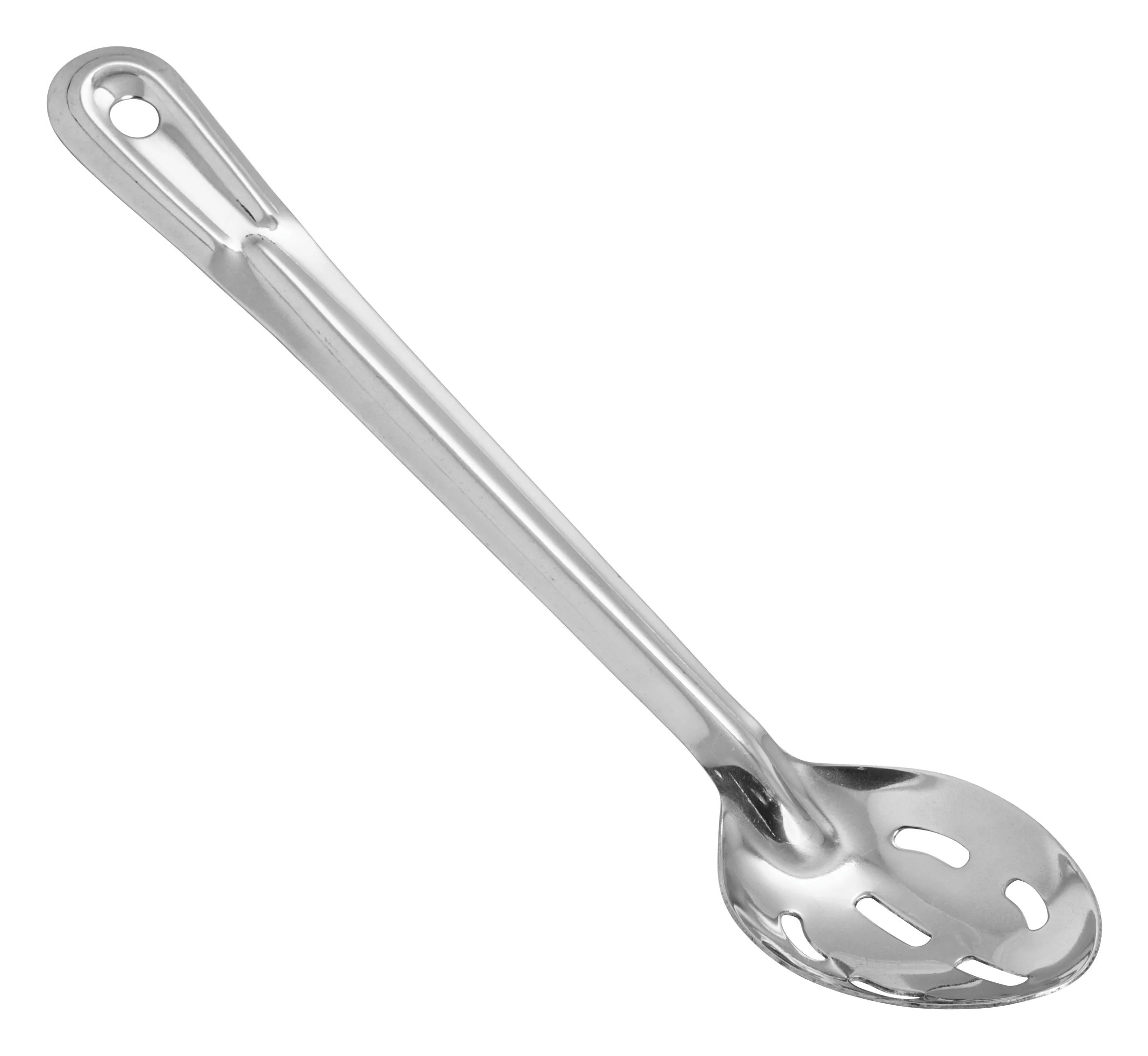 Winco BSST-13H 13 Inch Slotted Basting Spoon with 1.5 mm Stainless Steel - Image 2