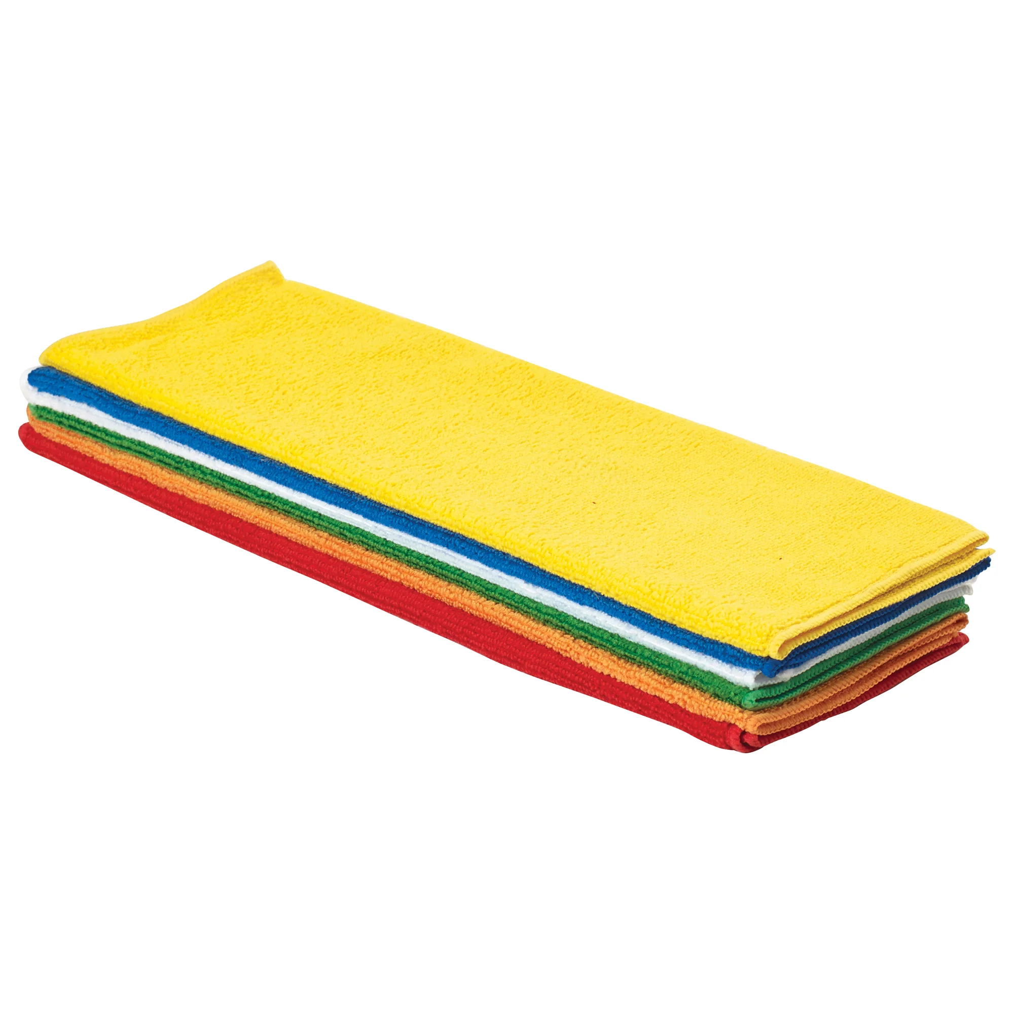 Winco BTM-16AC 16 Inch Microfiber Bar and Kitchen Towel Set - 6 Packs - Image 4