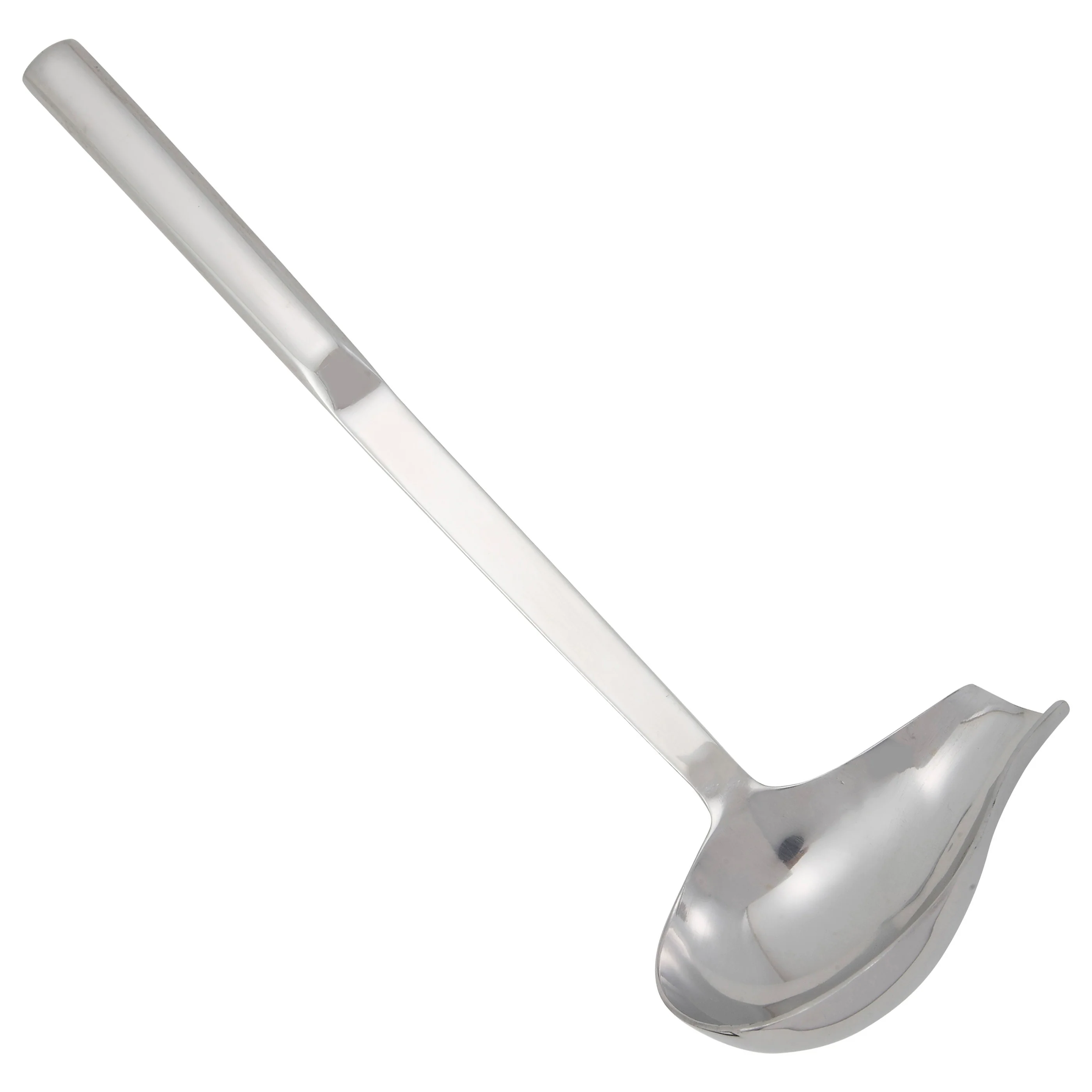 Spout Ladle 2 oz - Winco BW-SP2 Stainless Steel with Hollow Handle for Portion Control