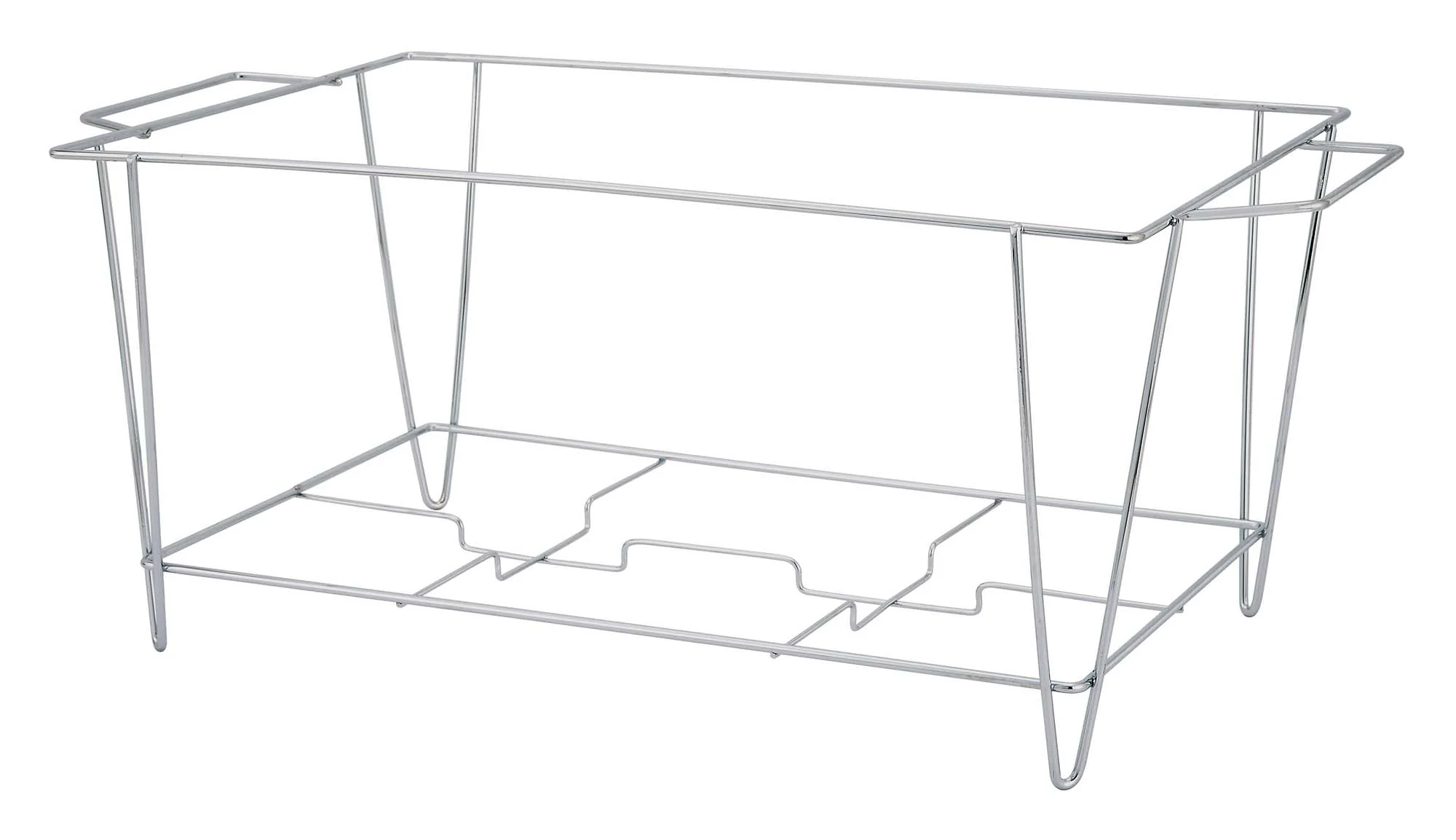 Winco C-3F Chafer Stand Full Size for Steam Table and Water Pans Chrome Plated Wire - Image 2