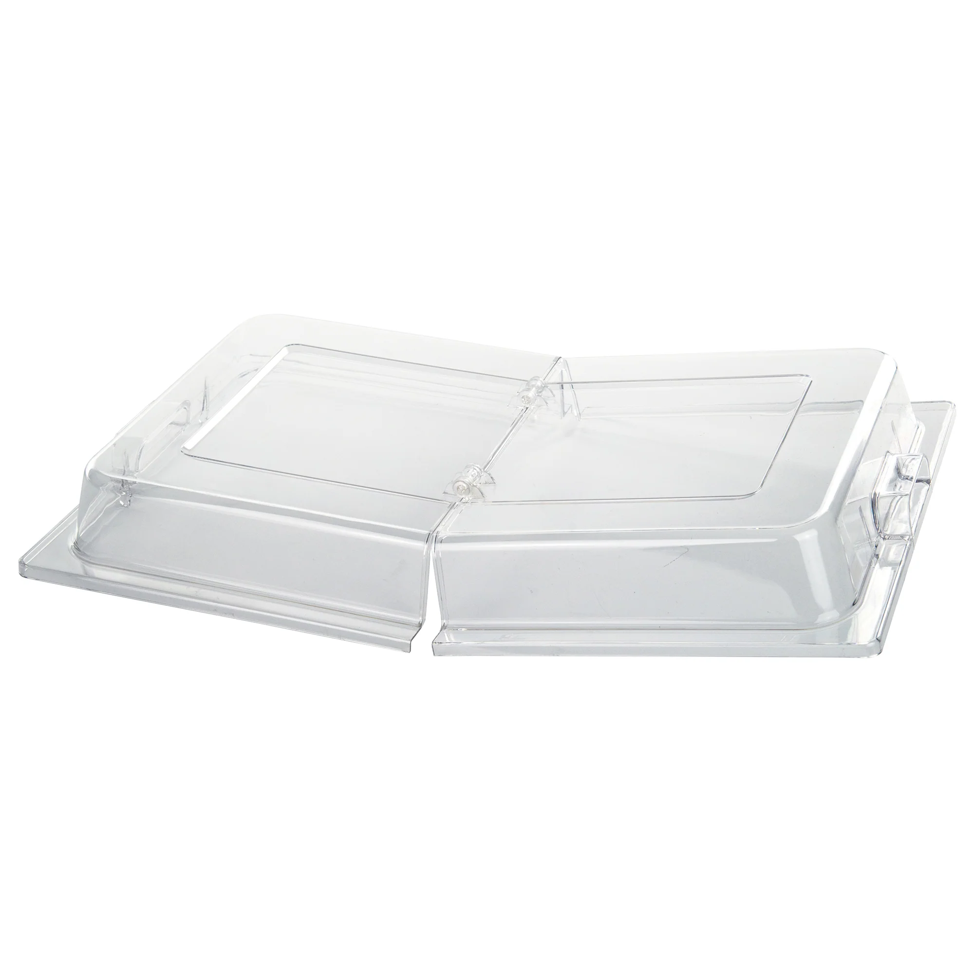 Hinged Dome Cover Full-Size - Winco C-DPFH 21 Inch Polycarbonate NSF - Image 3